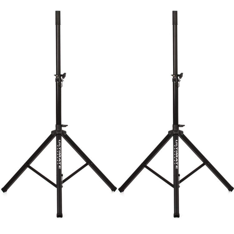 Ultimate Support TS-70B Aluminum Tripod Speaker Stand - Pair