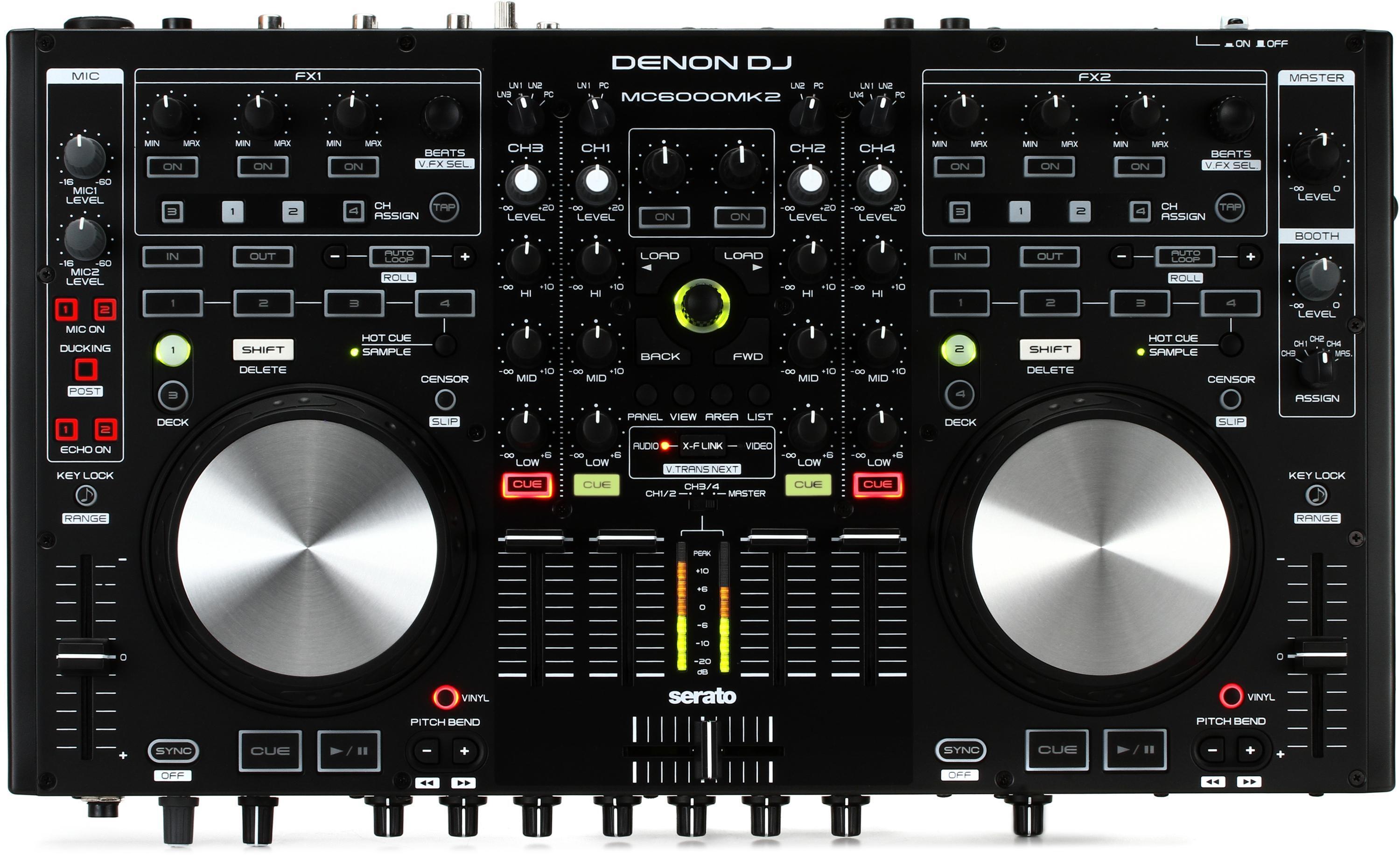 Denon DJ MC6000MK2 DVS ready DJ Controller for Serato