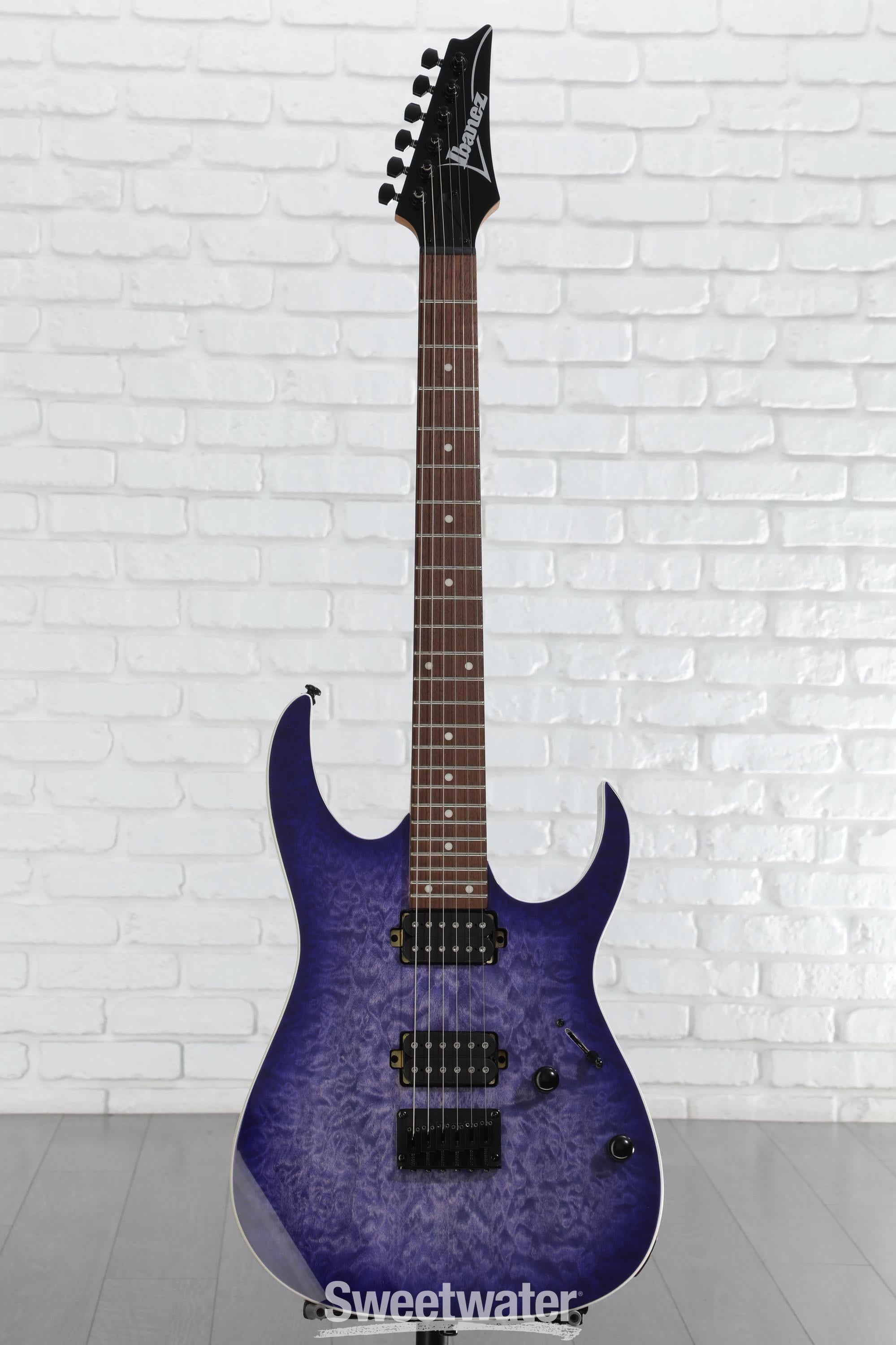 Ibanez RG421QM アイバニーズ Ibanez RG421QM Electric Guitar - Cerulean Blue Burst