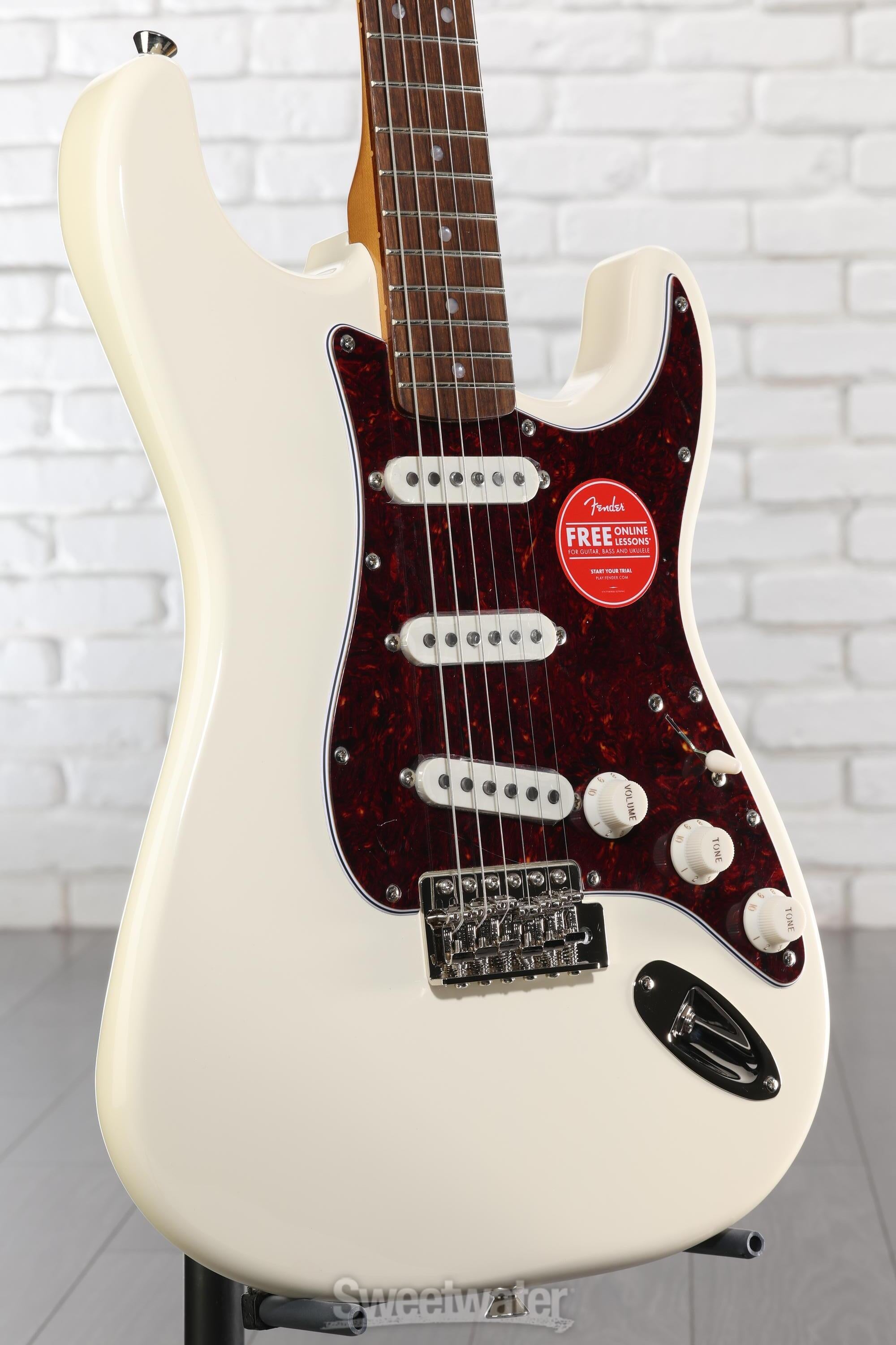 ギター Squier Classic Vibe 70s Stratocaster LH Squier Classic Vibe '70s Stratocaster - Olympic White | Sweetwater