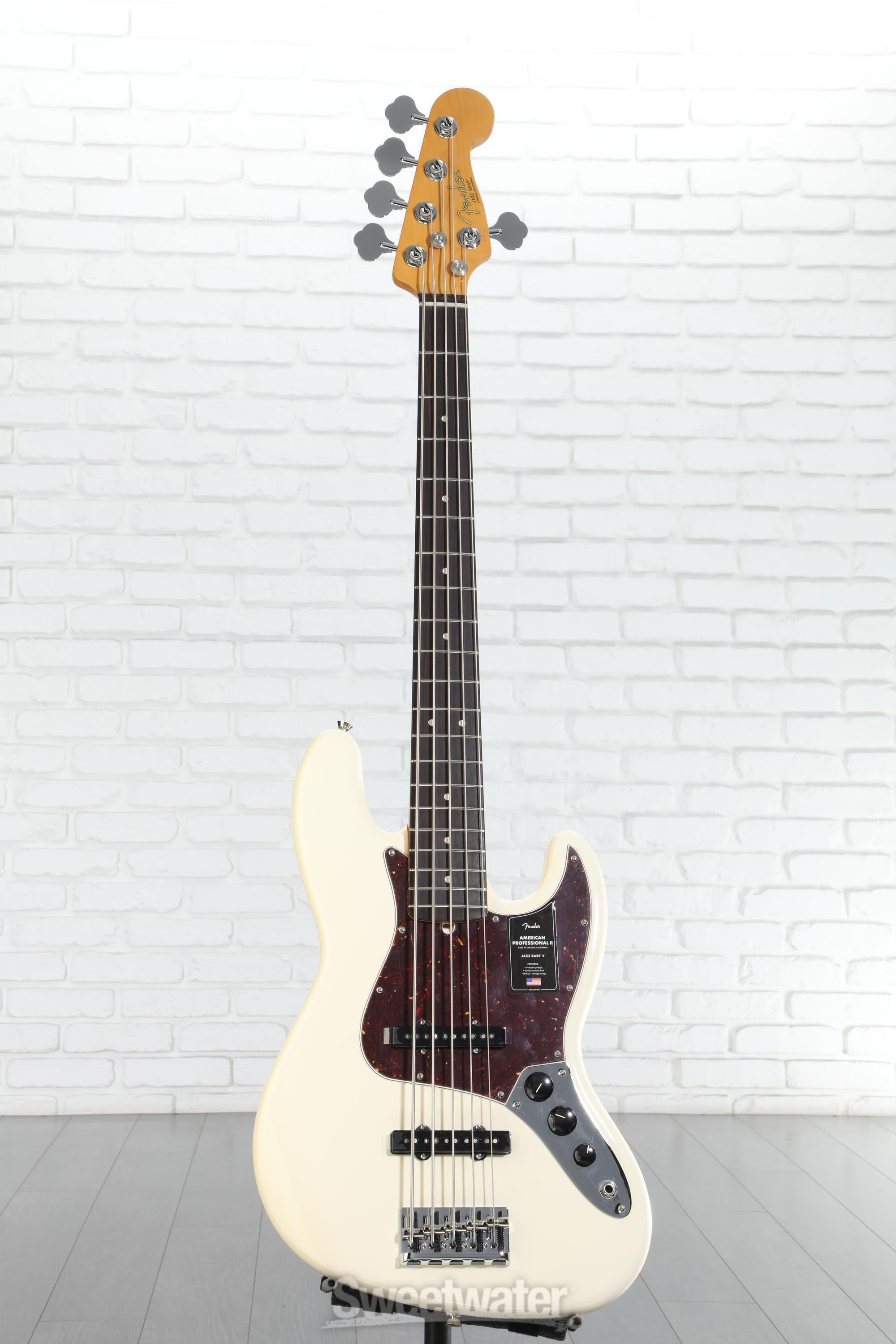 Fender American Professional II Jazz Bass V - Olympic White