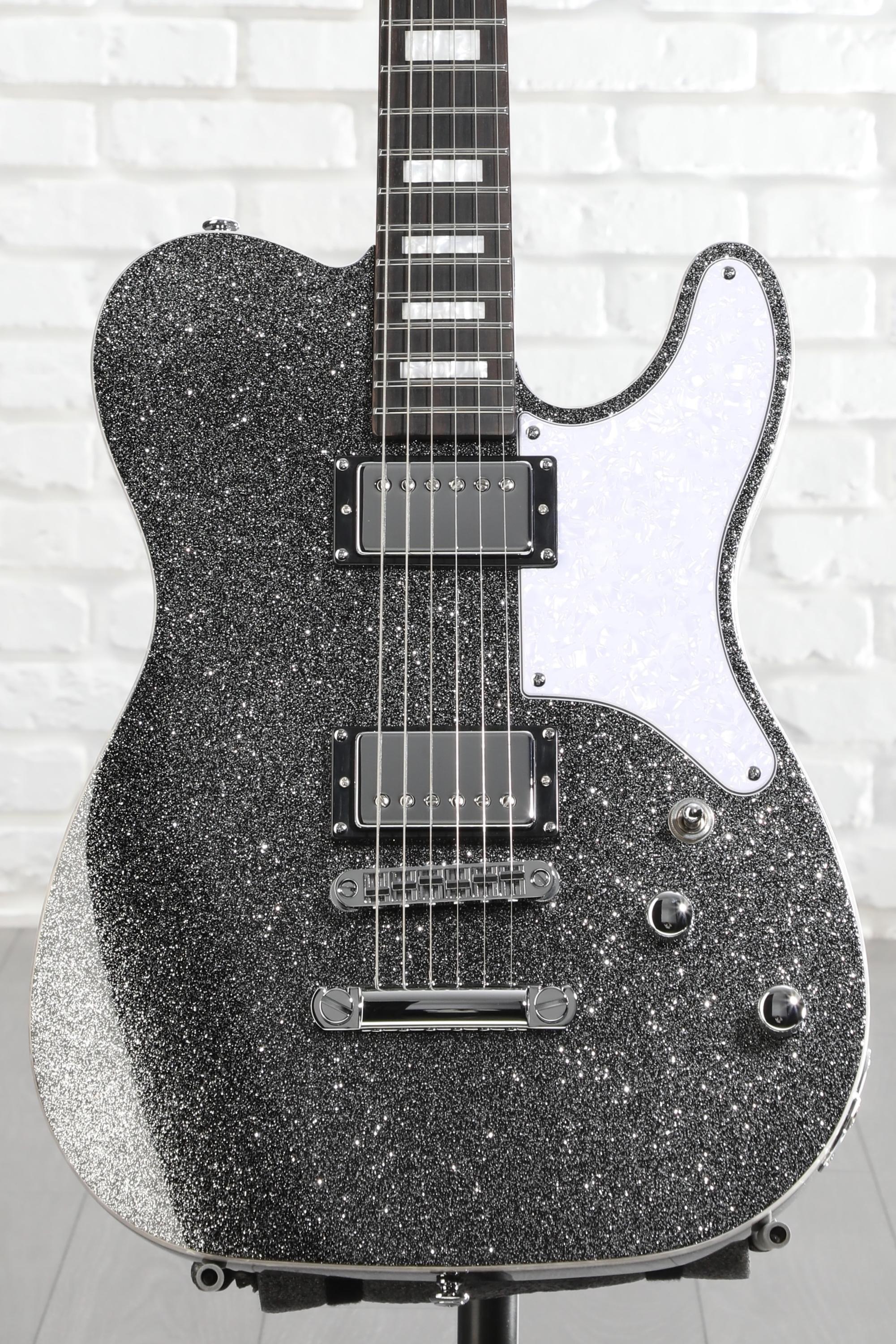 Schecter Jack Fowler PT Signature Electric Guitar - Black Sparkle