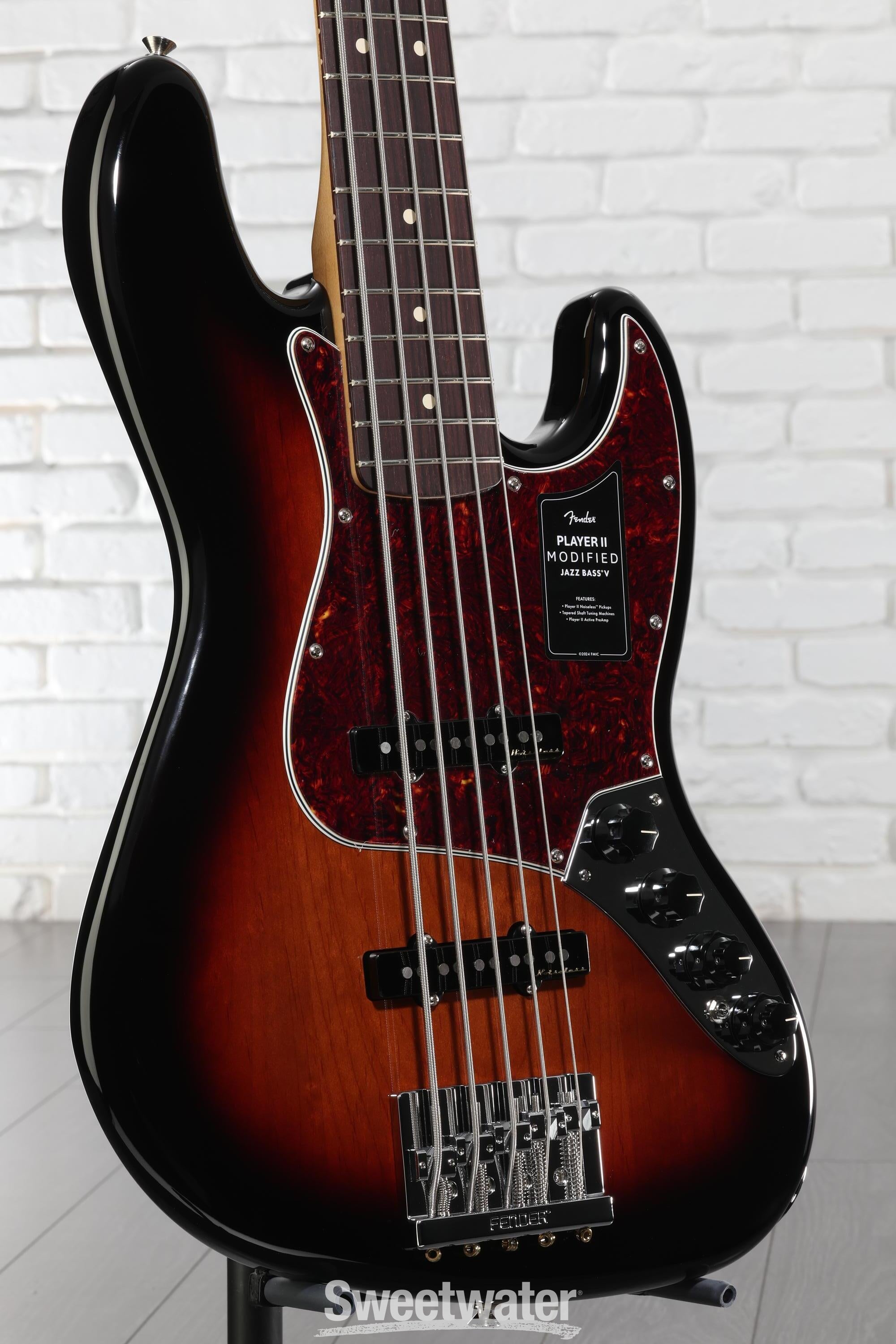 Fender Player II Modified Active Jazz Bass V - 3-tone Sunburst