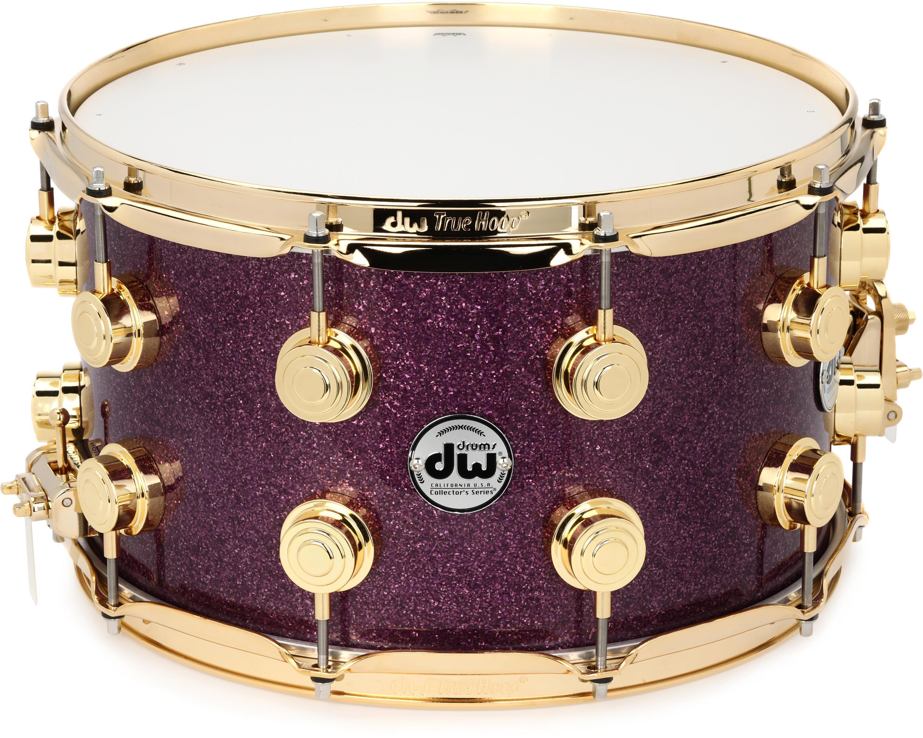 Photo of DW Collector's Series Snare Drum - 8 inches x 14 inches, Purple Glass FinishPly