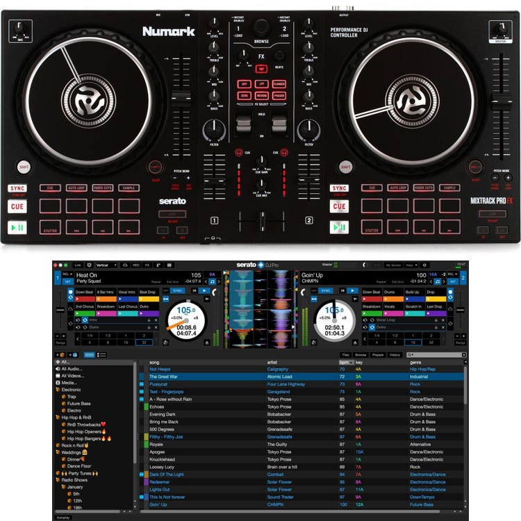 Numark Mixtrack Pro FX 2-channel DJ Controller