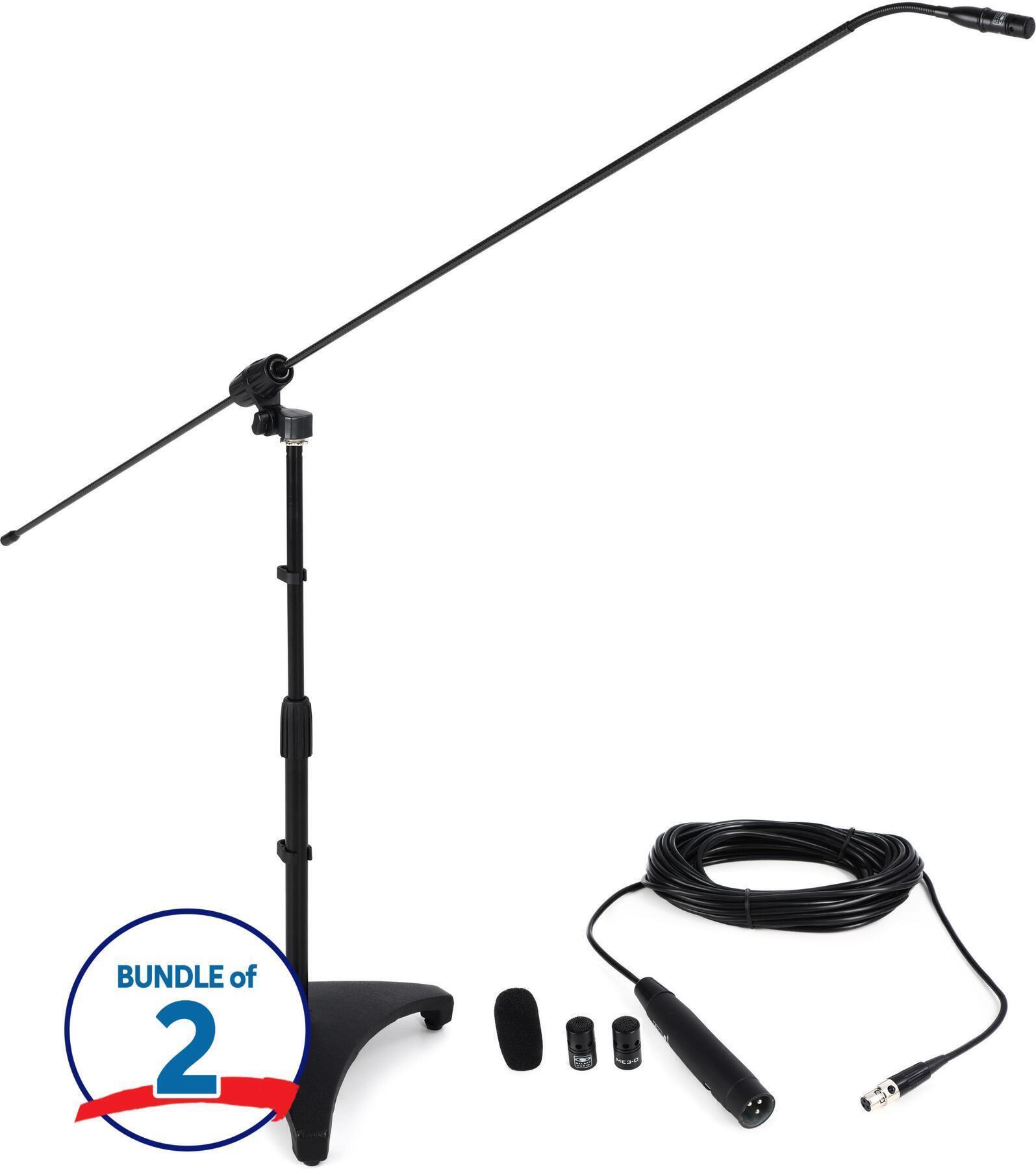 Photo of Galaxy Audio CBM-324 Carbon Fiber Boom Pair - 57 inch Boom & 24 inch Stand