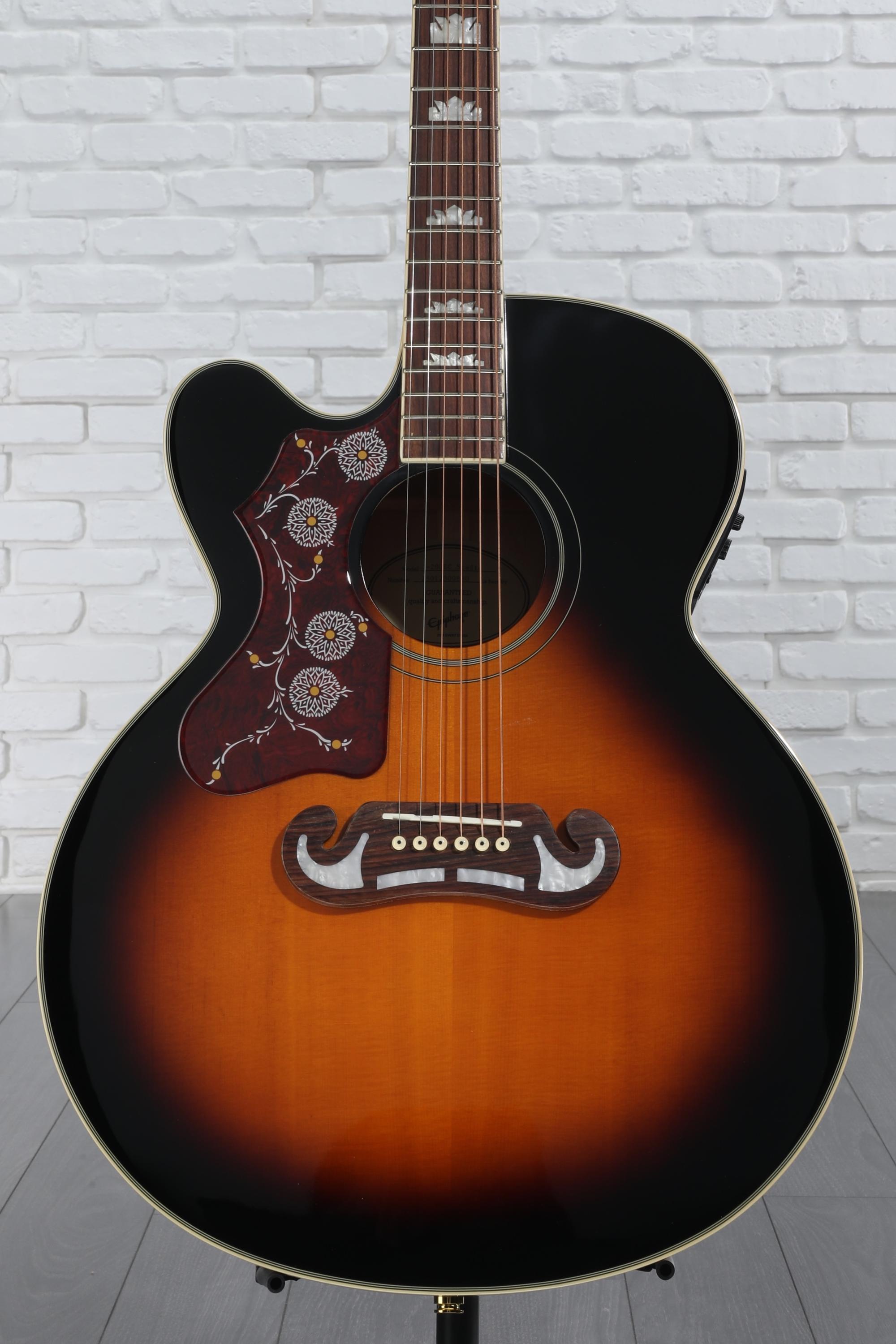 ギター EPIPHONE EJ-200SCE/NA Epiphone EJ-200SCE - Natural | Sweetwater