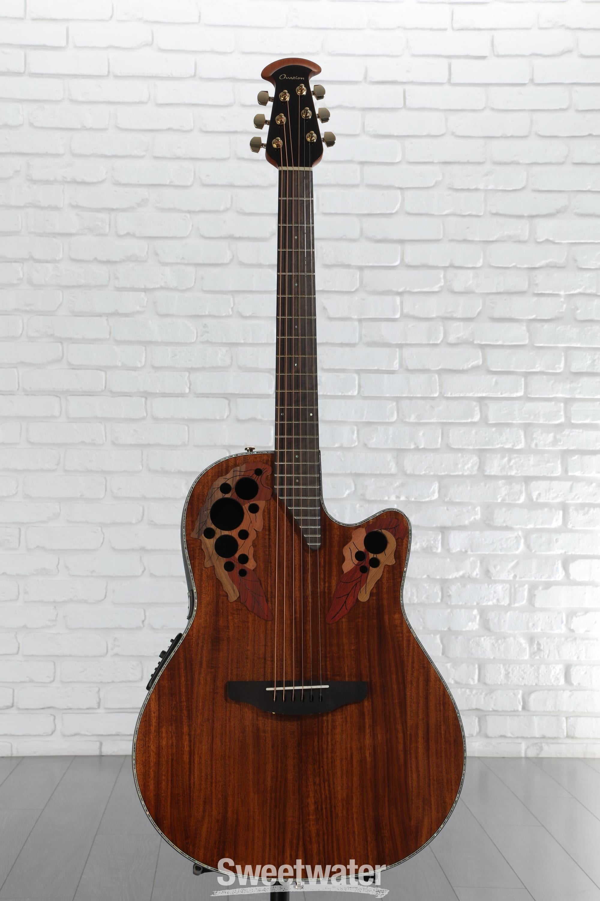 Ovation Celebrity CE44P-PE エレアコ　ケース付き Ovation Celebrity Elite Plus CE44P-FKOA Mid-Depth Acoustic