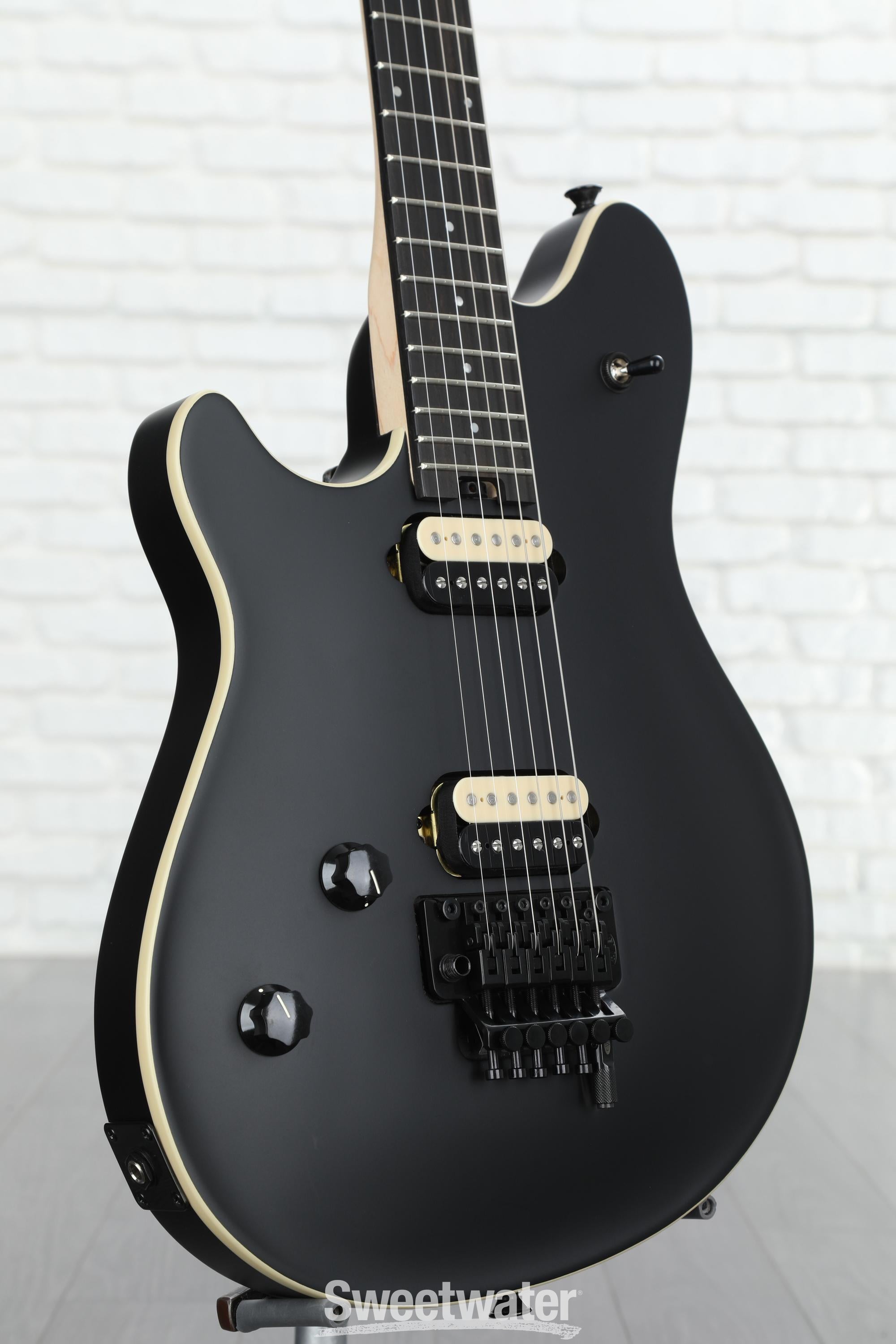 EVH Wolfgang Special Left-handed Electric Guitar - Stealth Black |  Sweetwater