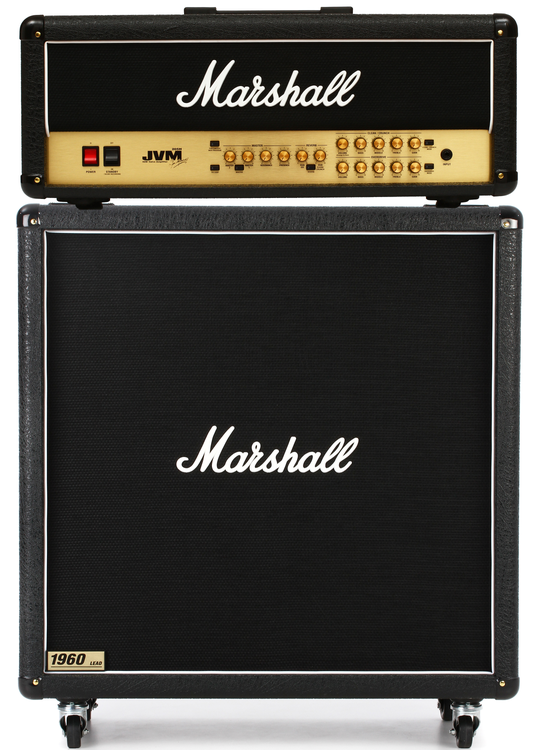 Marshall JVM205H 50-watt 2-channel Tube Head and 1960B 300-watt
