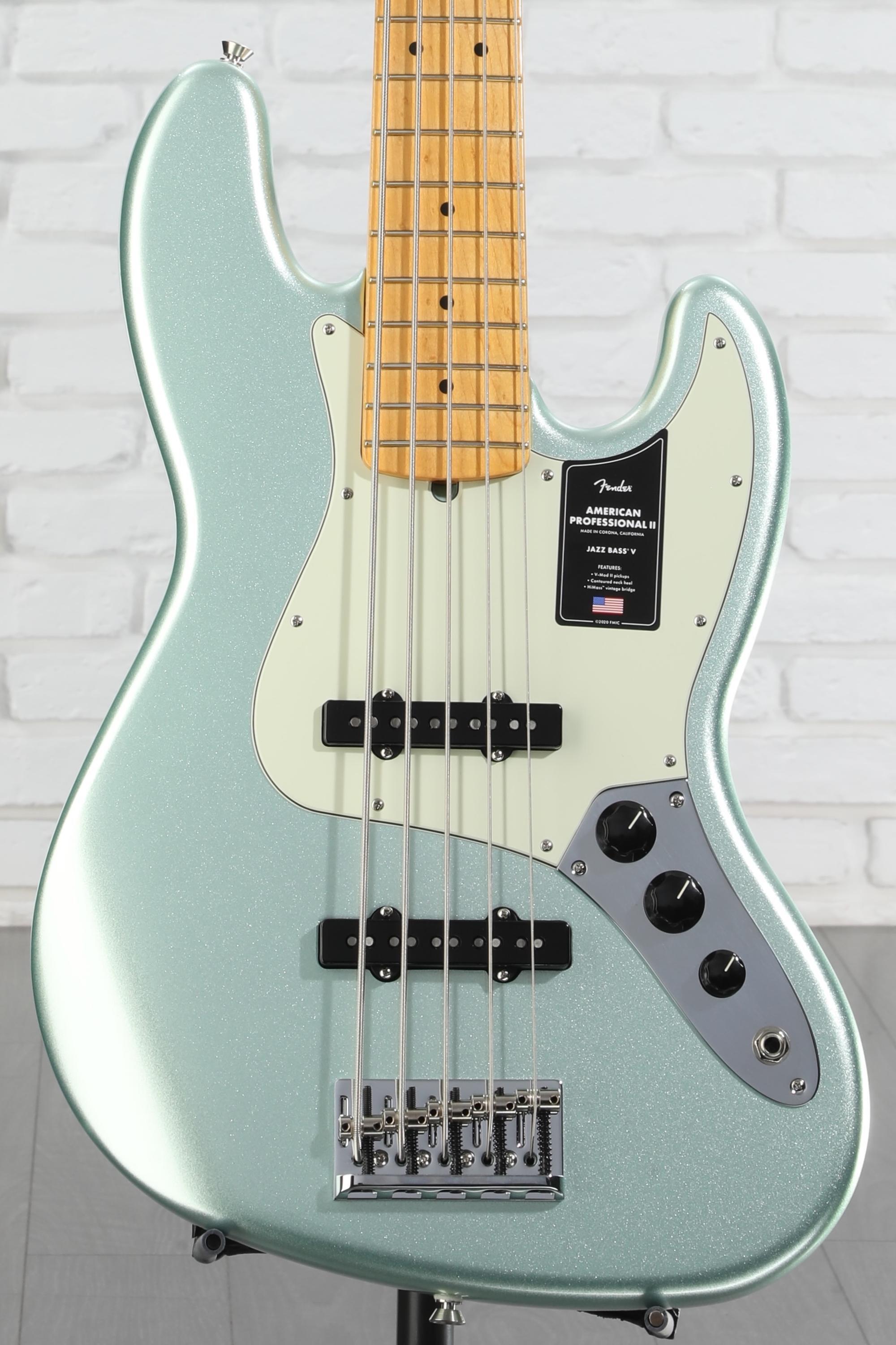 ベース Fender American Professional Jazz Bass V Fender American Professional II Jazz Bass V - Roasted Pine
