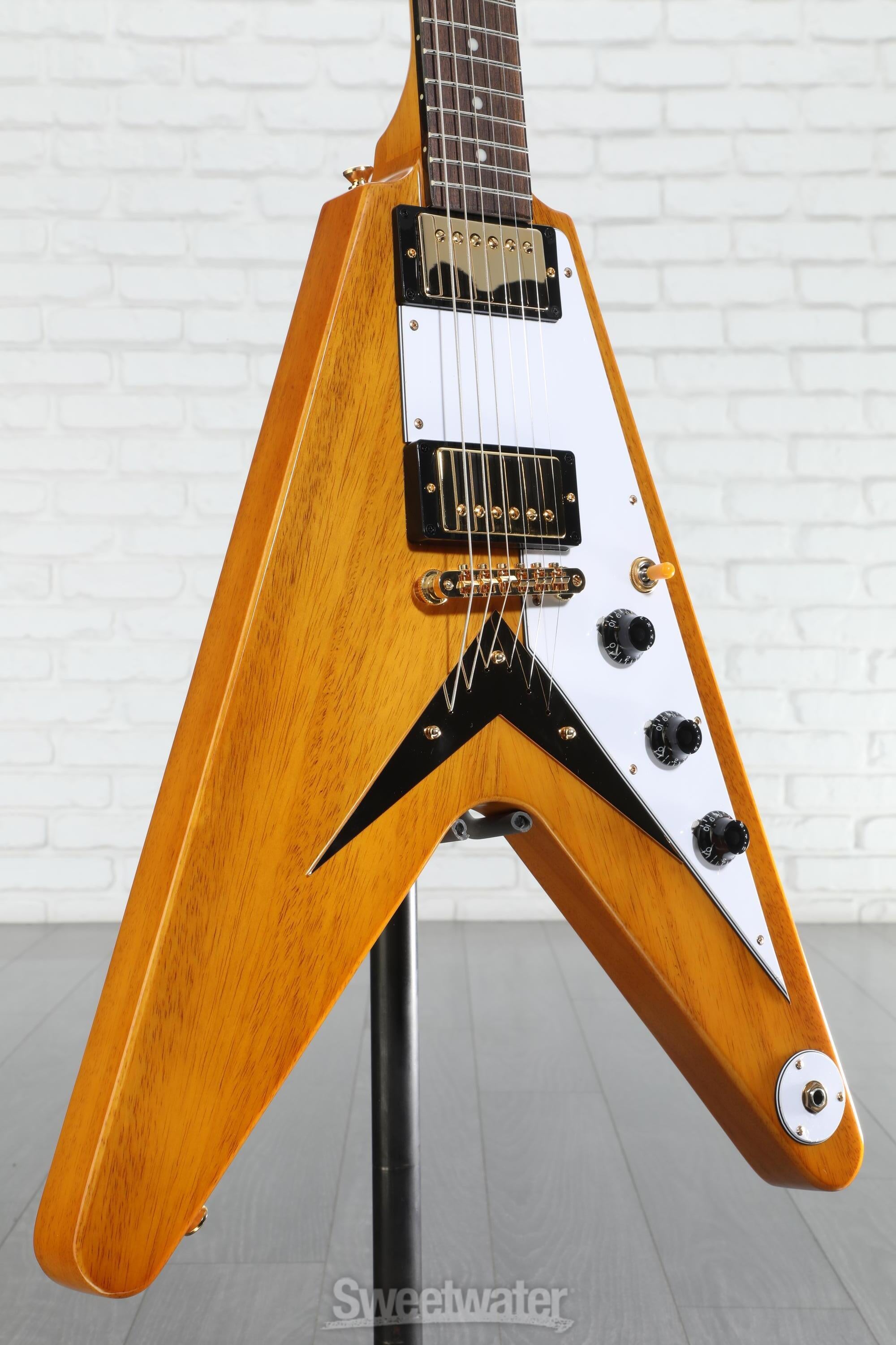 ギター Epiphone 1958 Korina Flying V Epiphone 1958 Korina Flying V Electric Guitar - Natural
