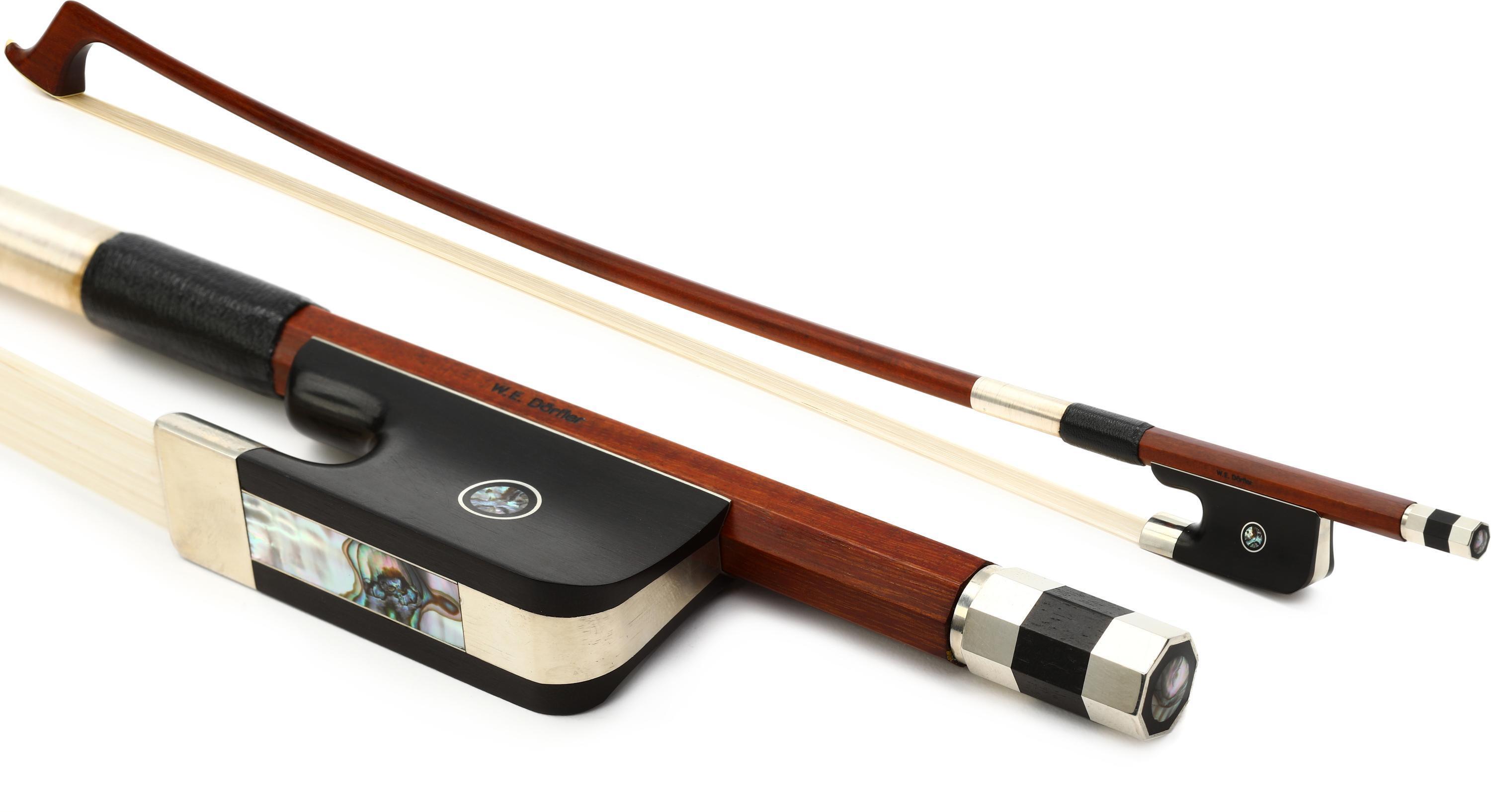 Dorfler Best Pernambuco Double Bass Bow with Round Stick - French