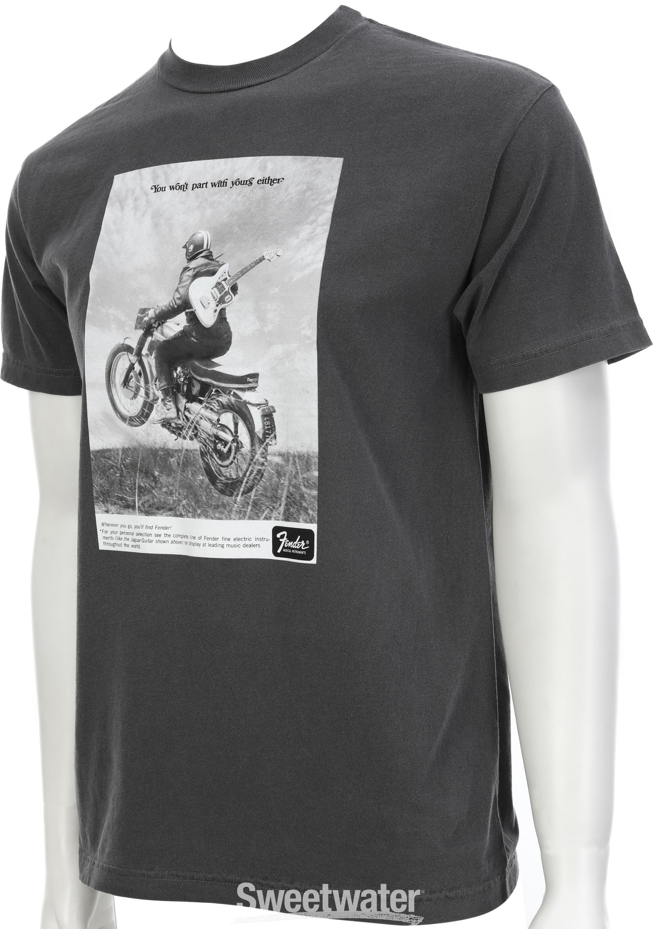 楽天市場】Fender Vintage Ad Biker Tee, Graphite, Lサイズ T