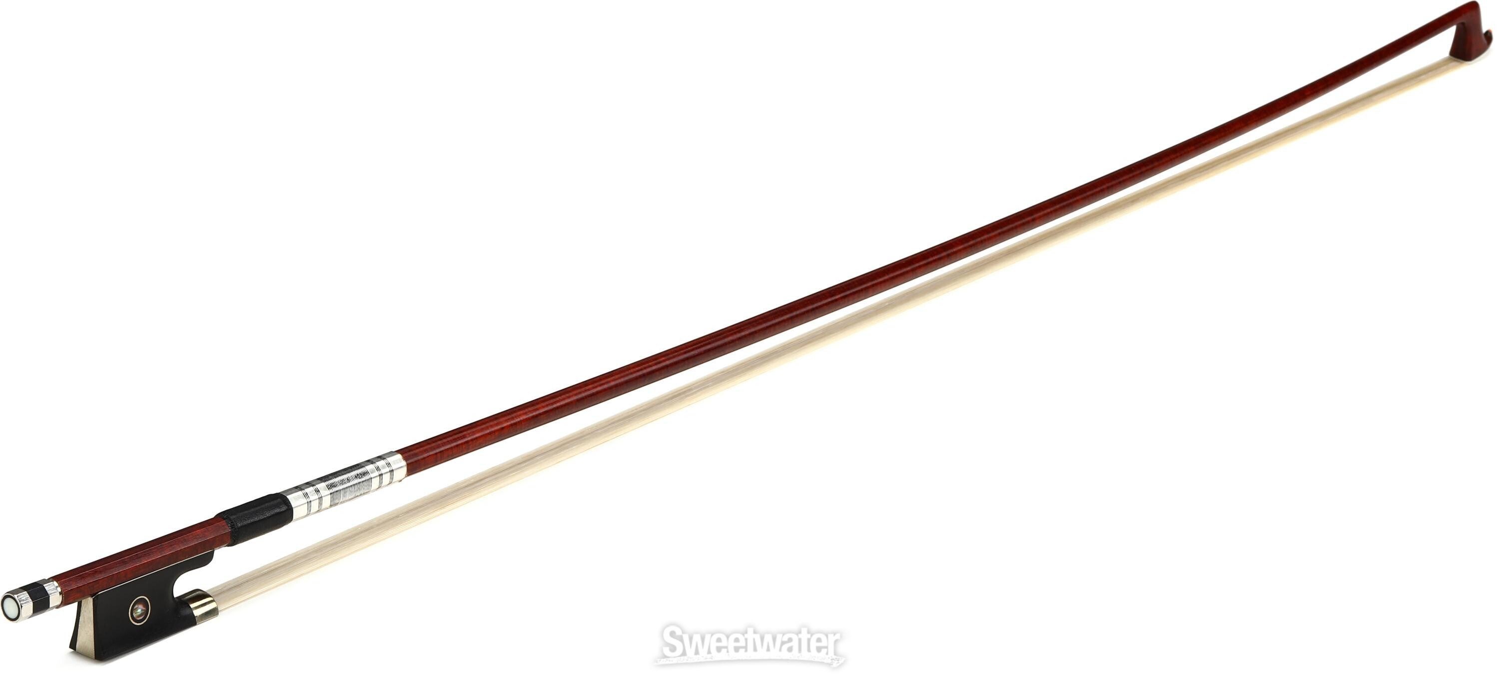 GEWA Carbon Pernambuco Hybrid Violin Bow, Full-lined Nickel - 4/4