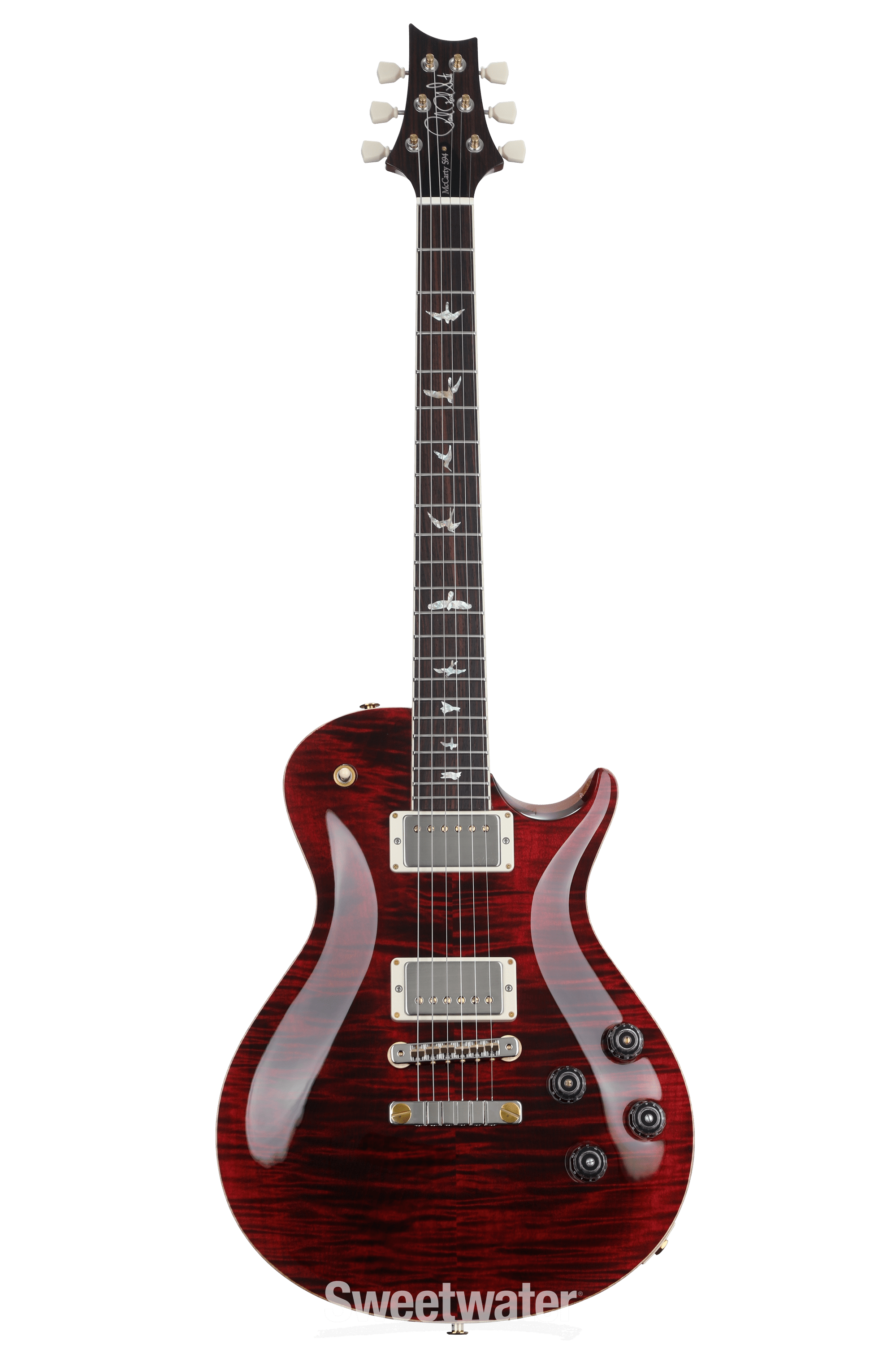 PRS McCarty Singlecut 594 Electric Guitar - Red Tiger, 10-Top | Sweetwater