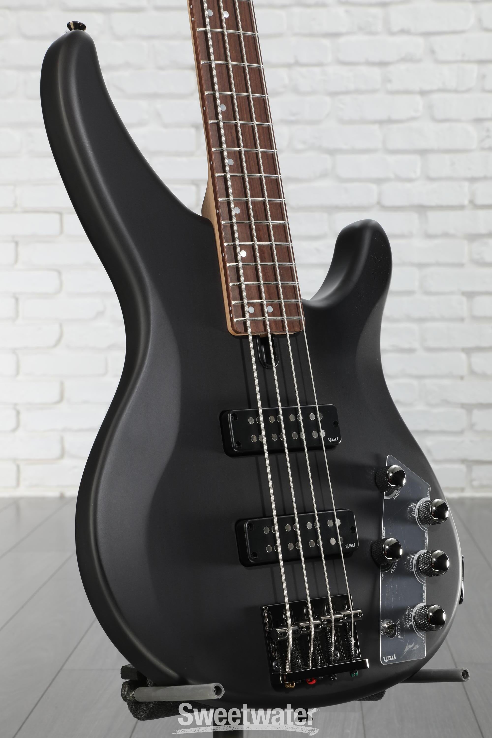 Yamaha TRBX504 4-string Bass Guitar - Translucent Black | Sweetwater