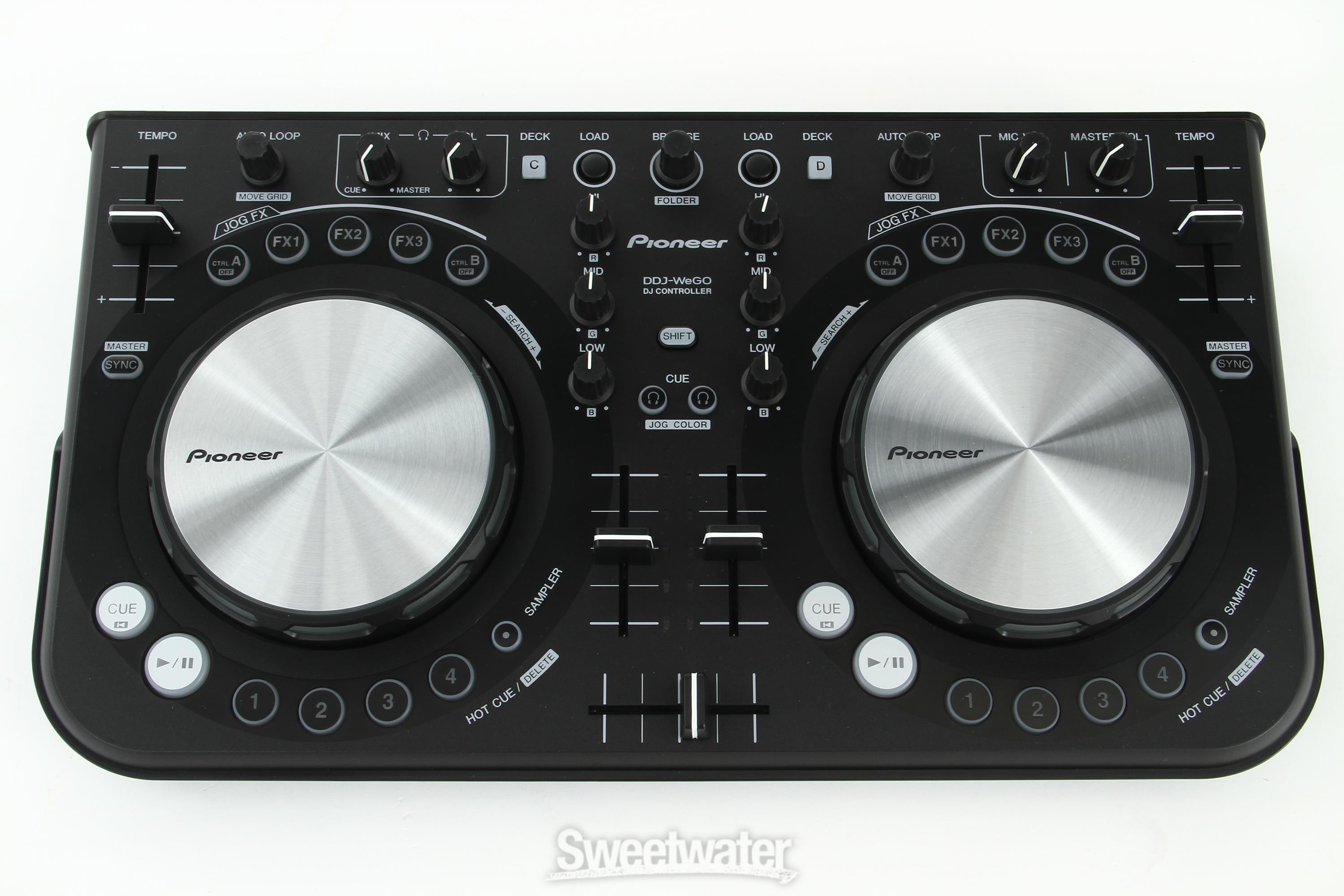 Pioneer DJ DDJ-WeGO Compact DJ Controller - Black | Sweetwater