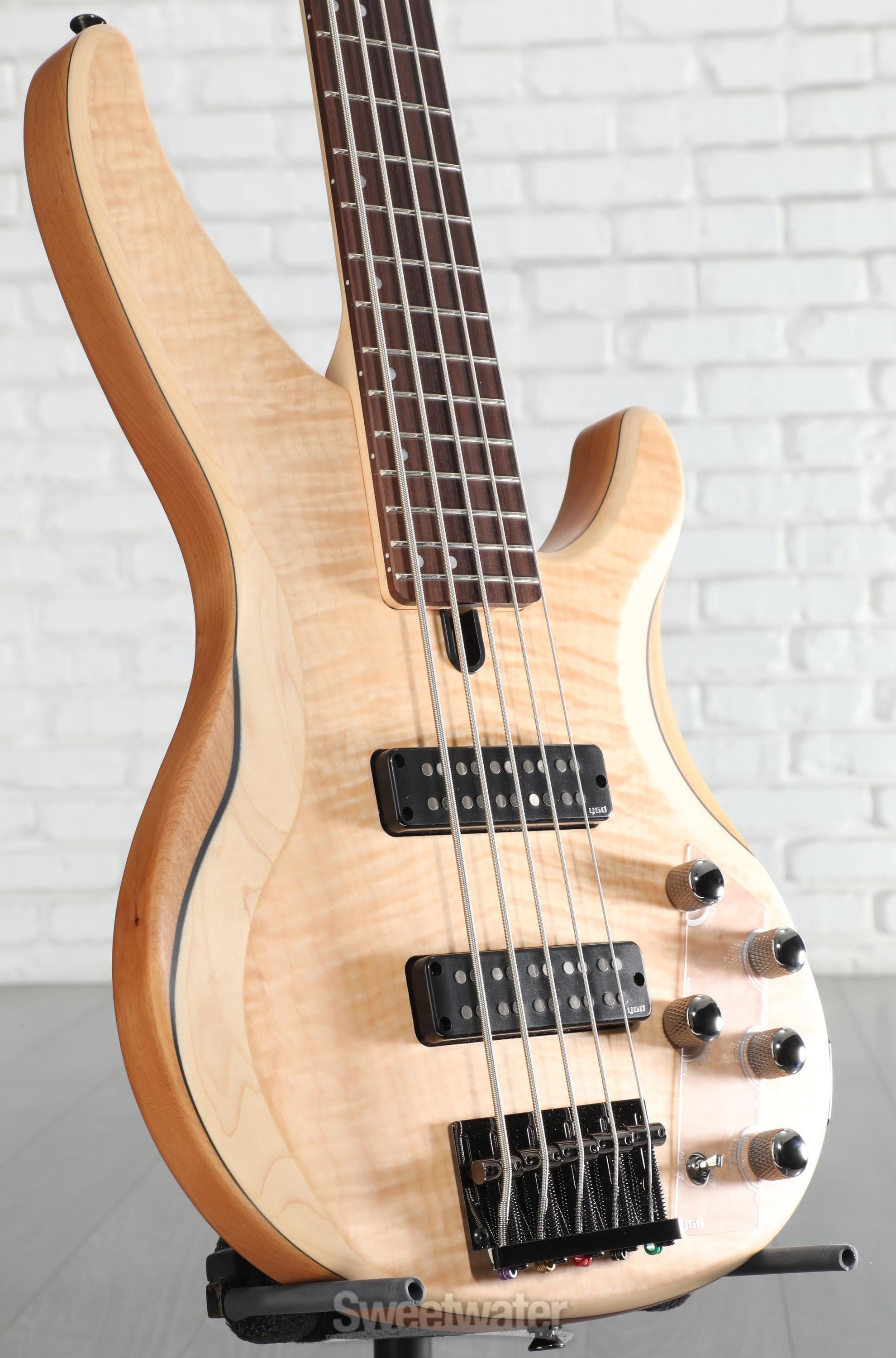 Yamaha TRBX605FM 5-string Bass Guitar - Natural Satin | Sweetwater