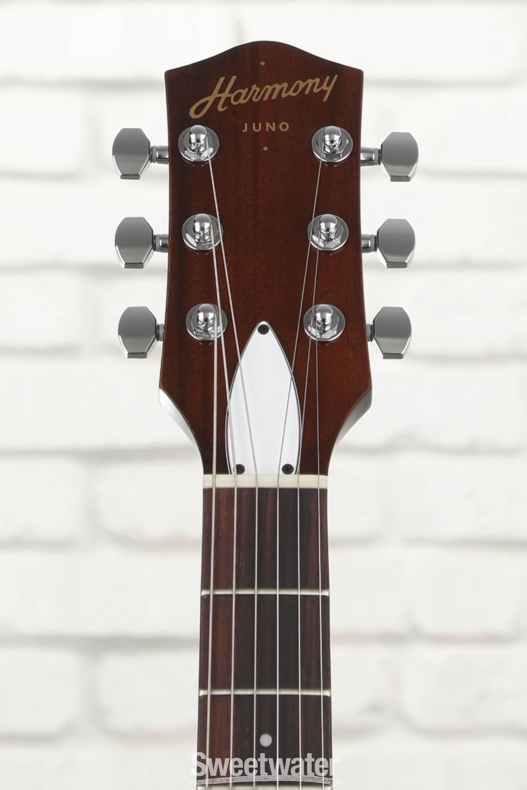 Harmony Juno Electric Guitar - Pearl White with Rosewood