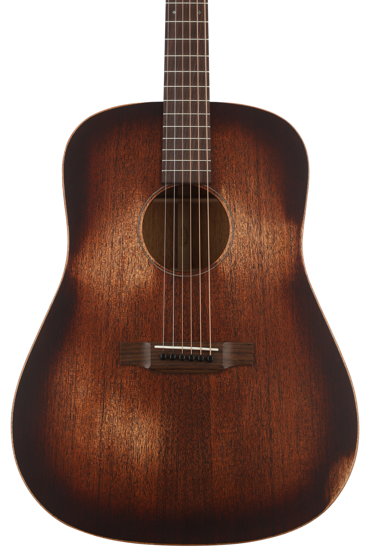 Martin D-15M StreetMaster Left-handed Acoustic Guitar - Distressed Burst