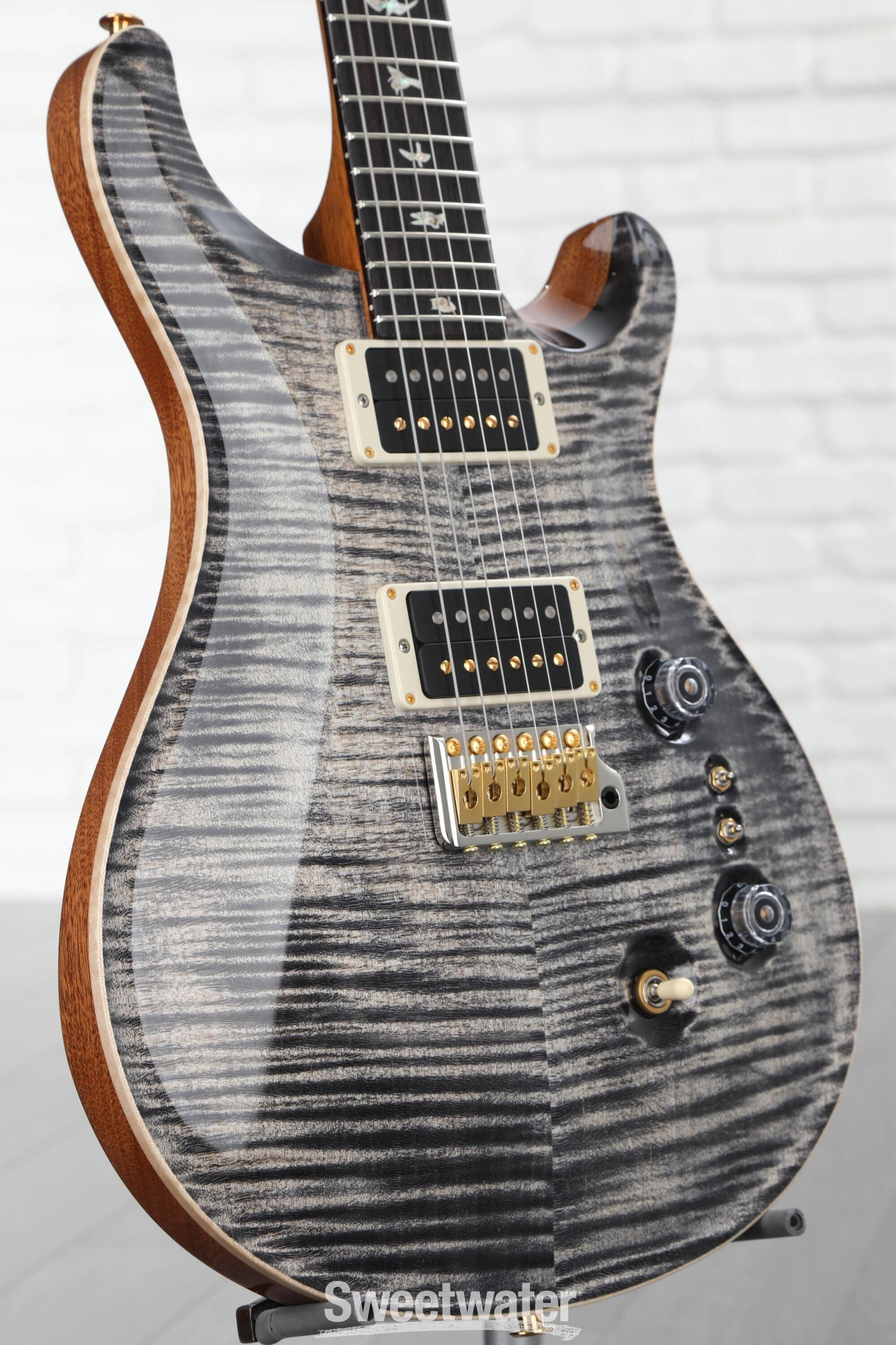 PRS Custom 24-08 Electric Guitar - Charcoal 10-Top