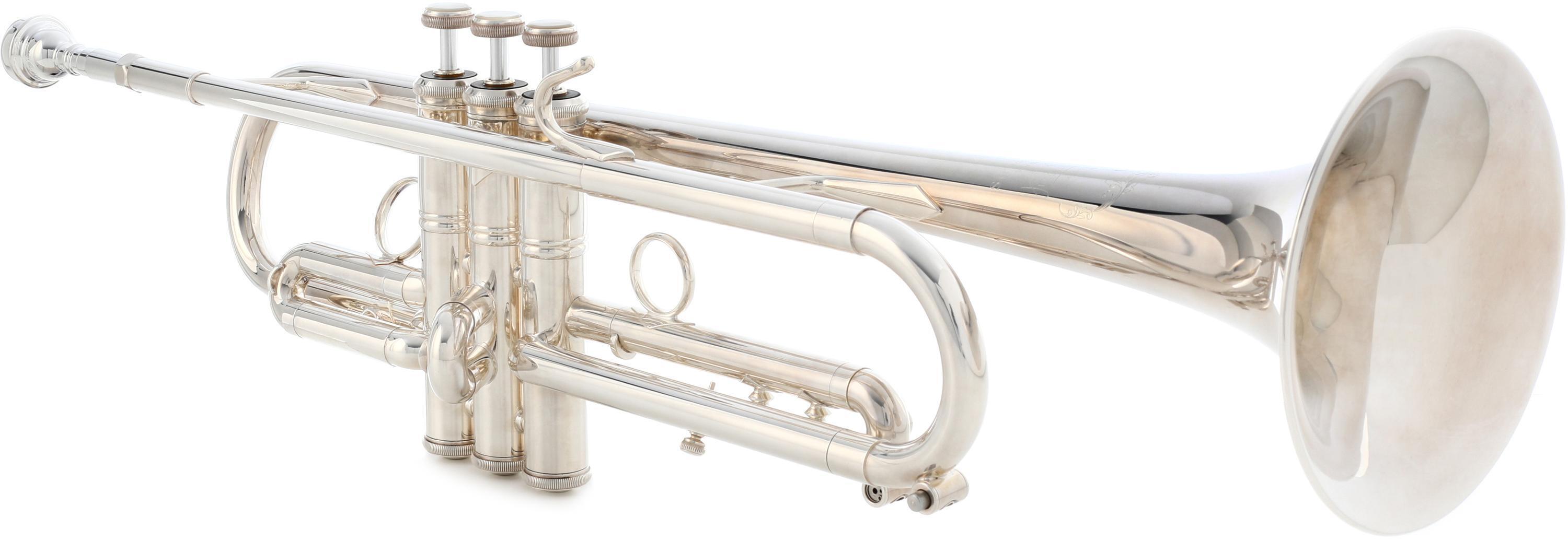 Bach LT190 Stradivarius Commercial Bb Trumpet 1 Bell Large Bore Silver Plated