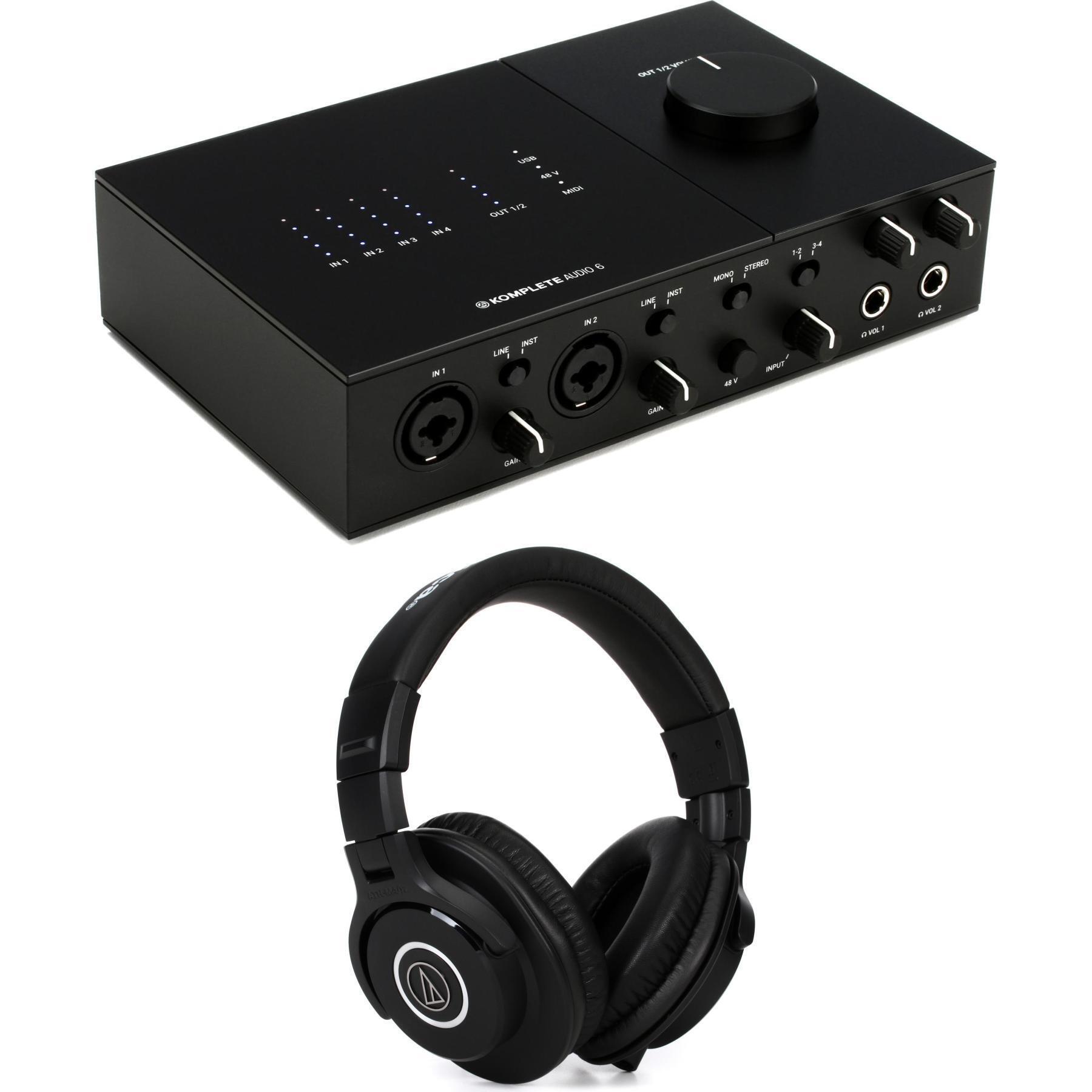 Native Instruments Komplete Audio 6 Mk2 USB Audio Interface and Headphones