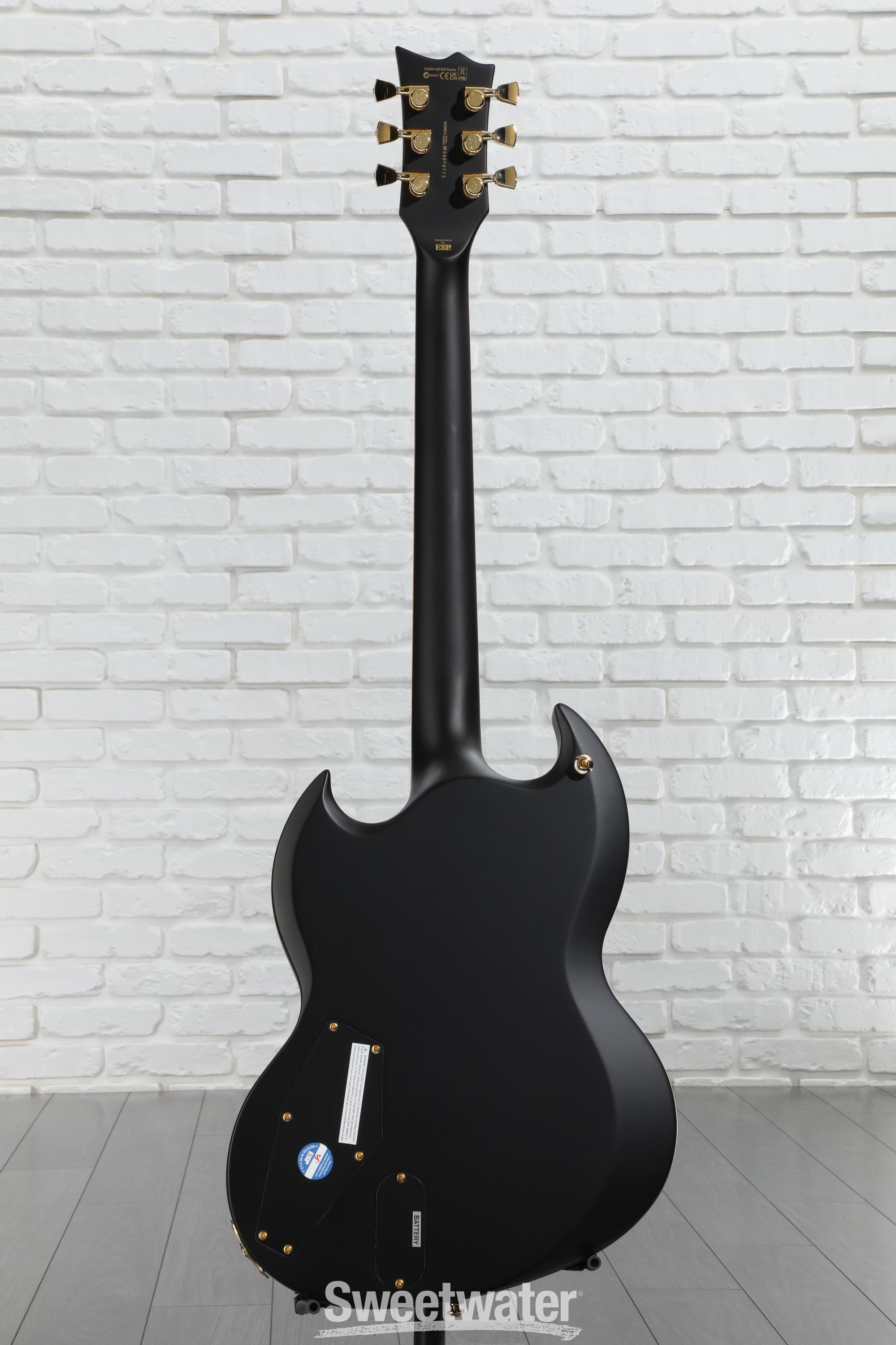 ESP LTD Viper-1000 Electric Guitar - Vintage Black | Sweetwater