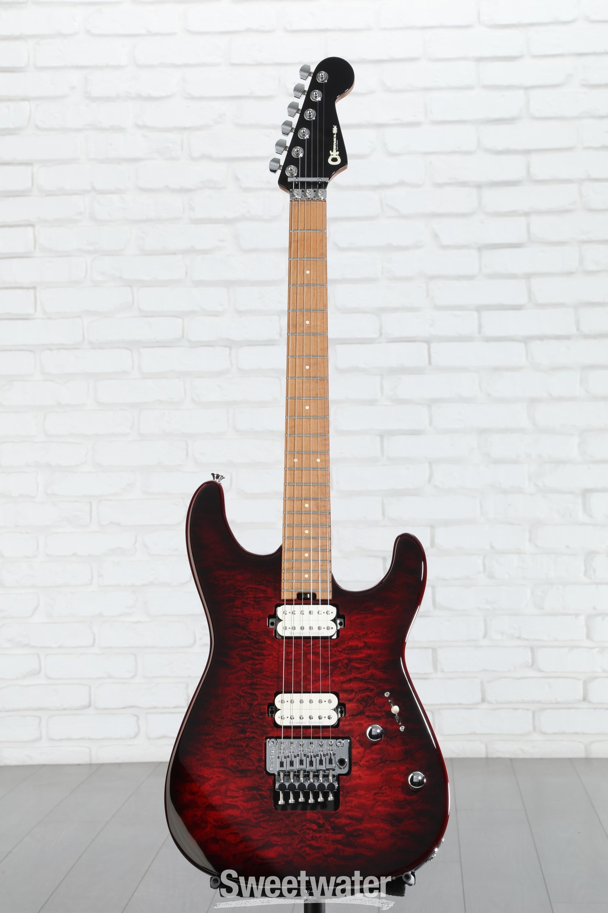 ギター Charvel Pro-Mod Charvel Pro-Mod Plus SD1Q HH FR Electric Guitar - Sangria