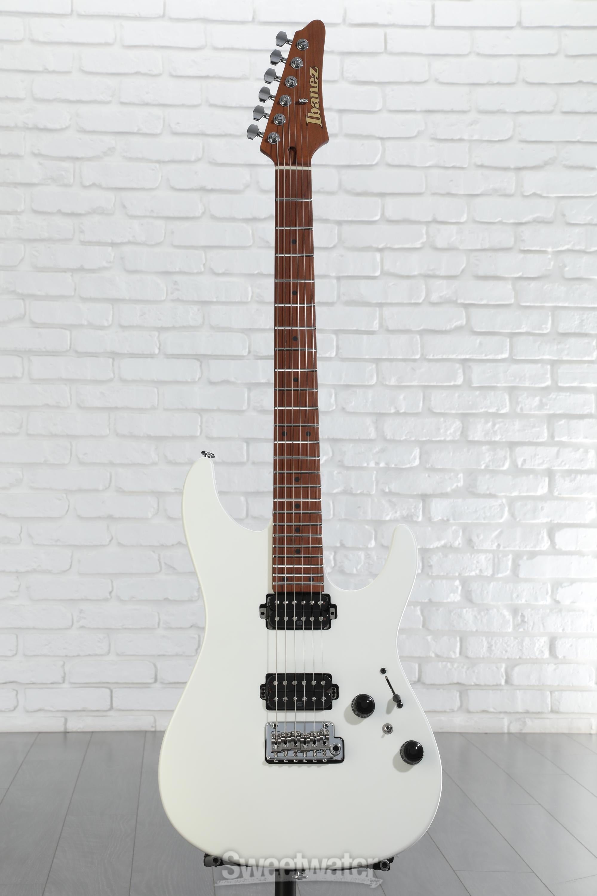 Ibanez Prestige AZ2402 Electric Guitar - Pearl White Flat