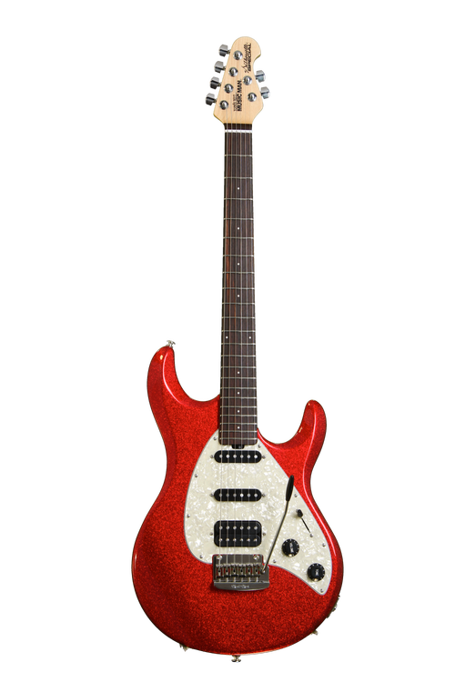 Ernie Ball Music Man Silhouette Special HSS - Cardinal Red Sparkle |  Sweetwater