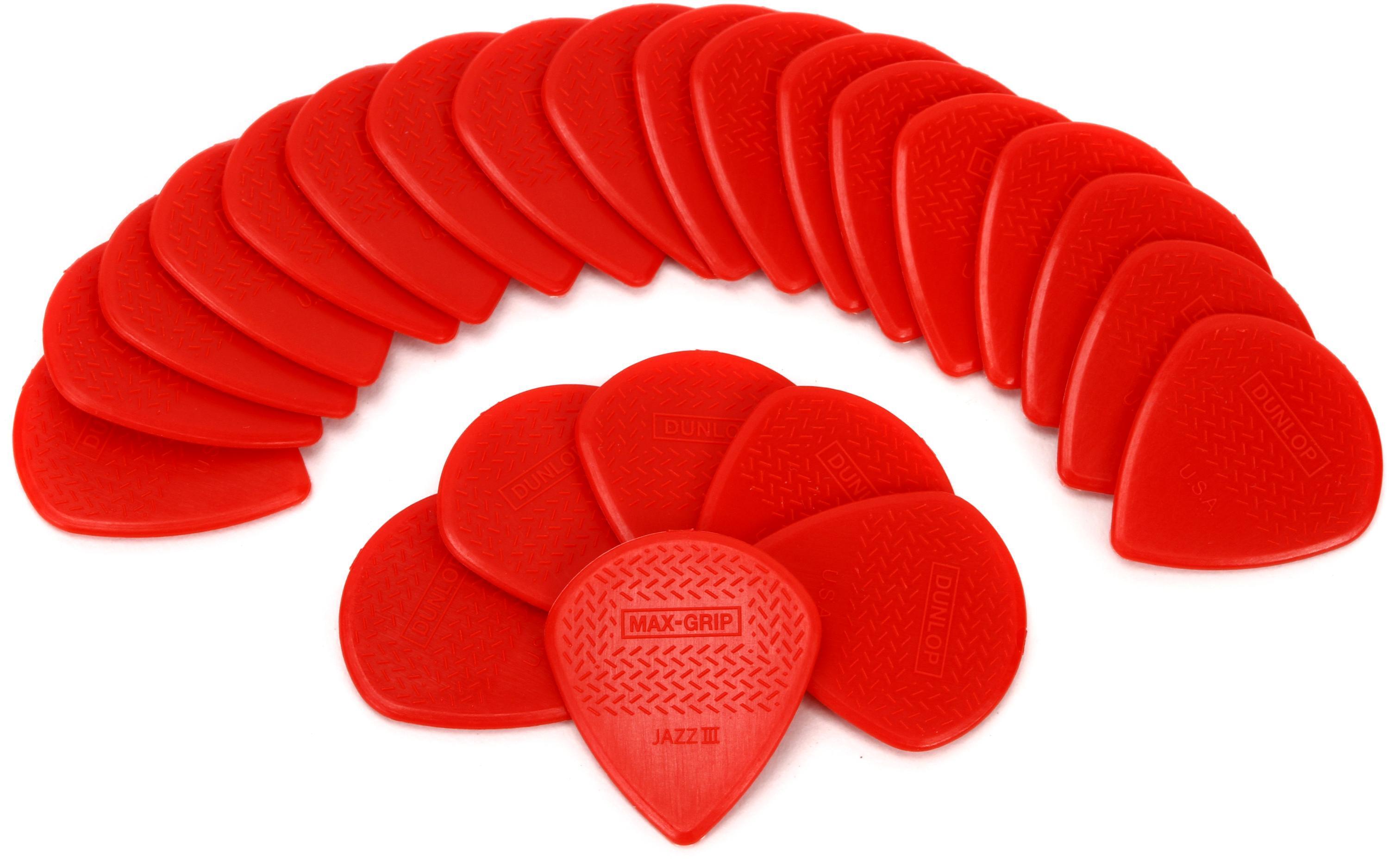 結婚祝い Jazz Max-Grip Nylon 471R3N Dunlop III (24 Red - Picks Guitar ギターアクセサリ