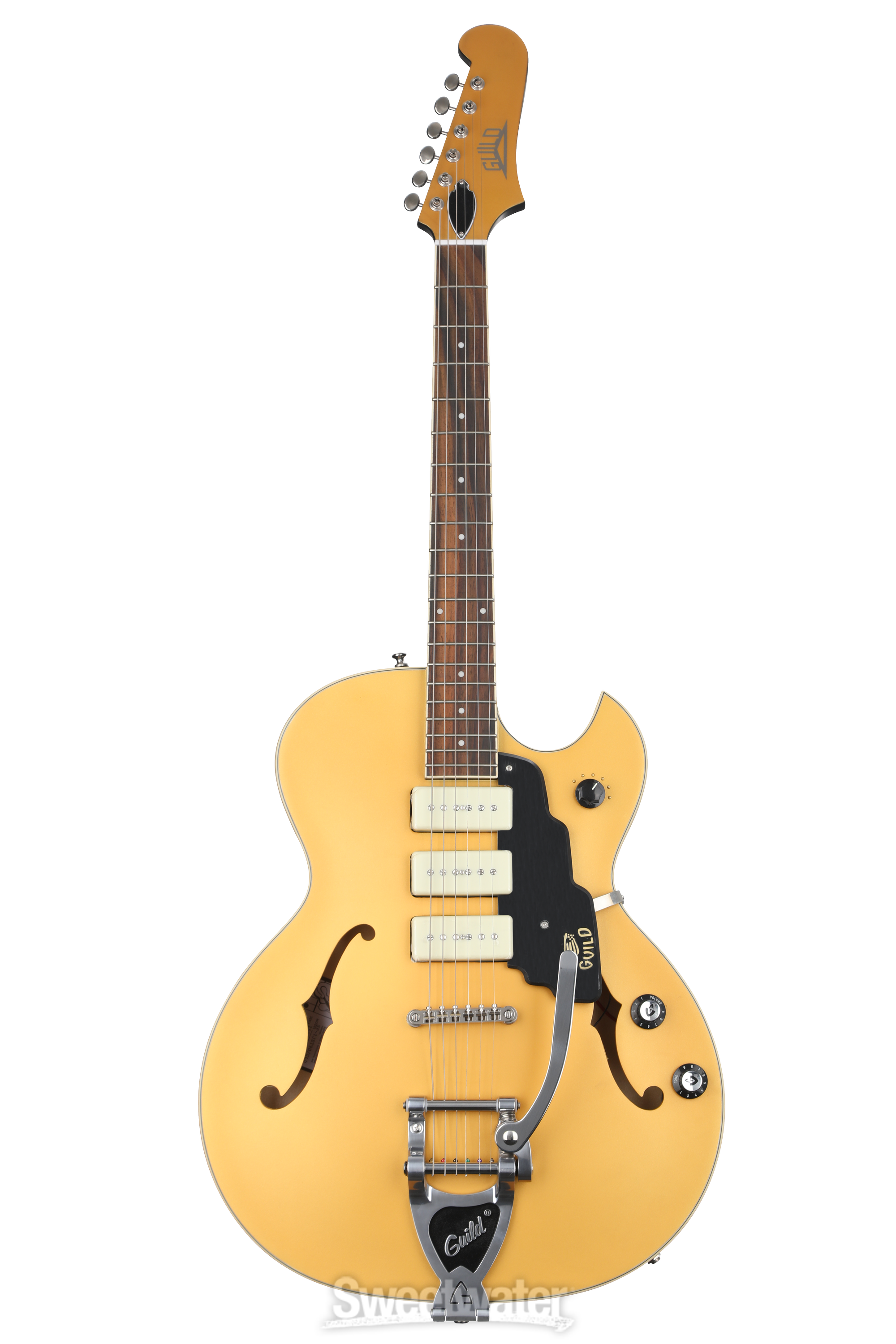 Guild Starfire I Jet90 ゴールド セミアコ ギグバッグ付き Guild Starfire I Jet 90 Electric Guitar - Satin Gold