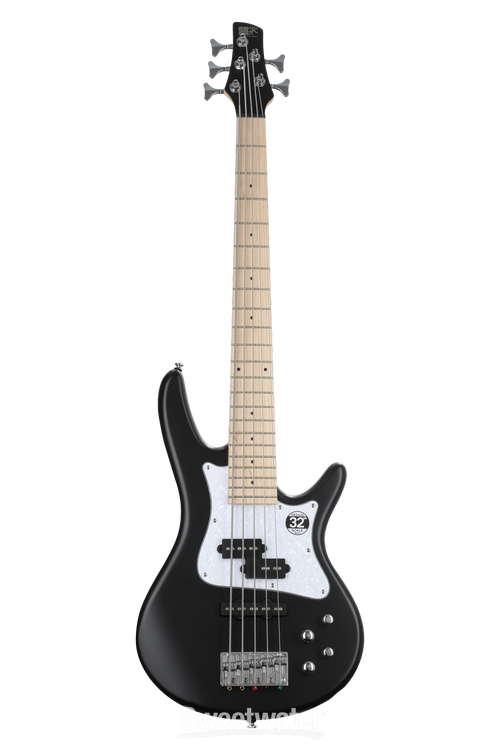 Ibanez Mezzo SRMD205 Bass Guitar - Black Flat | Sweetwater