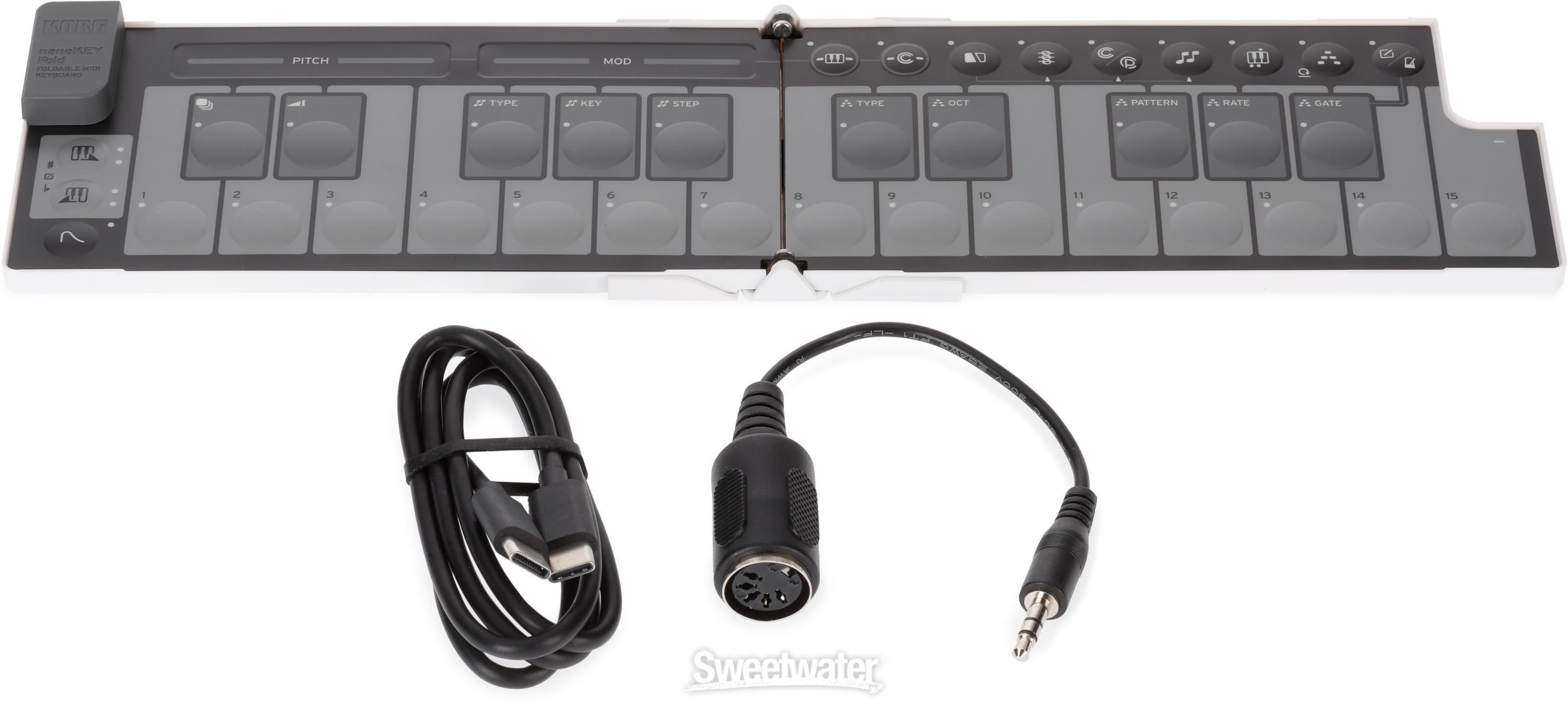 KORG NANOKEY-Fold ホワイト nanoKEY Fold | KORG USA