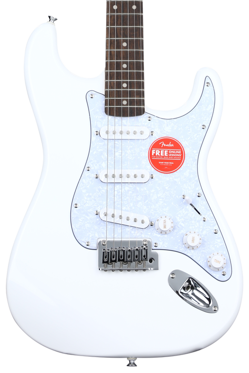 Squier Affinity Series Stratocaster - Arctic White with White Pearloid