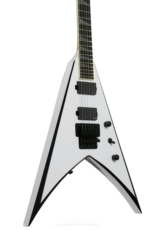 Jackson KVMG Pro Series King V - Snow White with Black Bevels