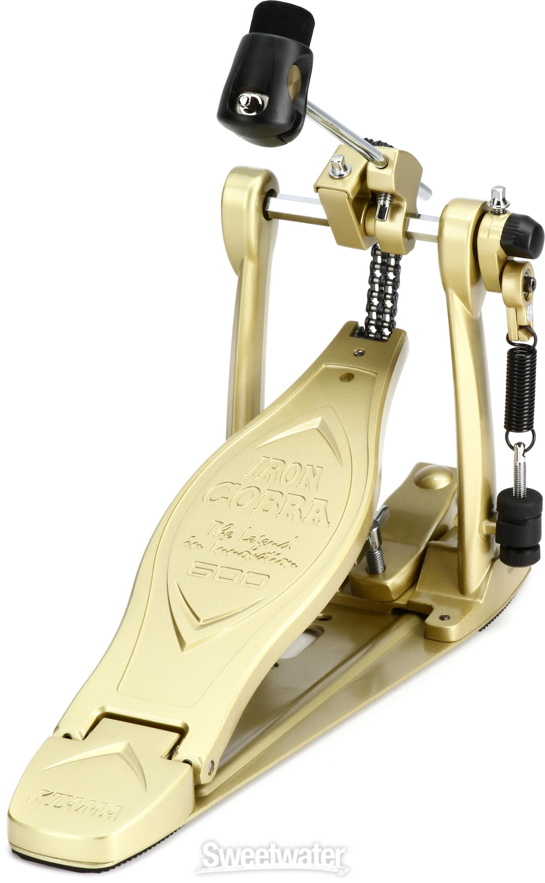 Tama HP600D Iron Cobra 600 Duo Glide Single Bass Drum Pedal - Satin Gold