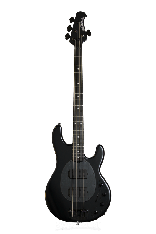 Ernie Ball Music Man StingRay 4 HH - Stealth Black, Ebony Ernie Ball Music Man StingRay 4 HH - Stealth Black, Ebony