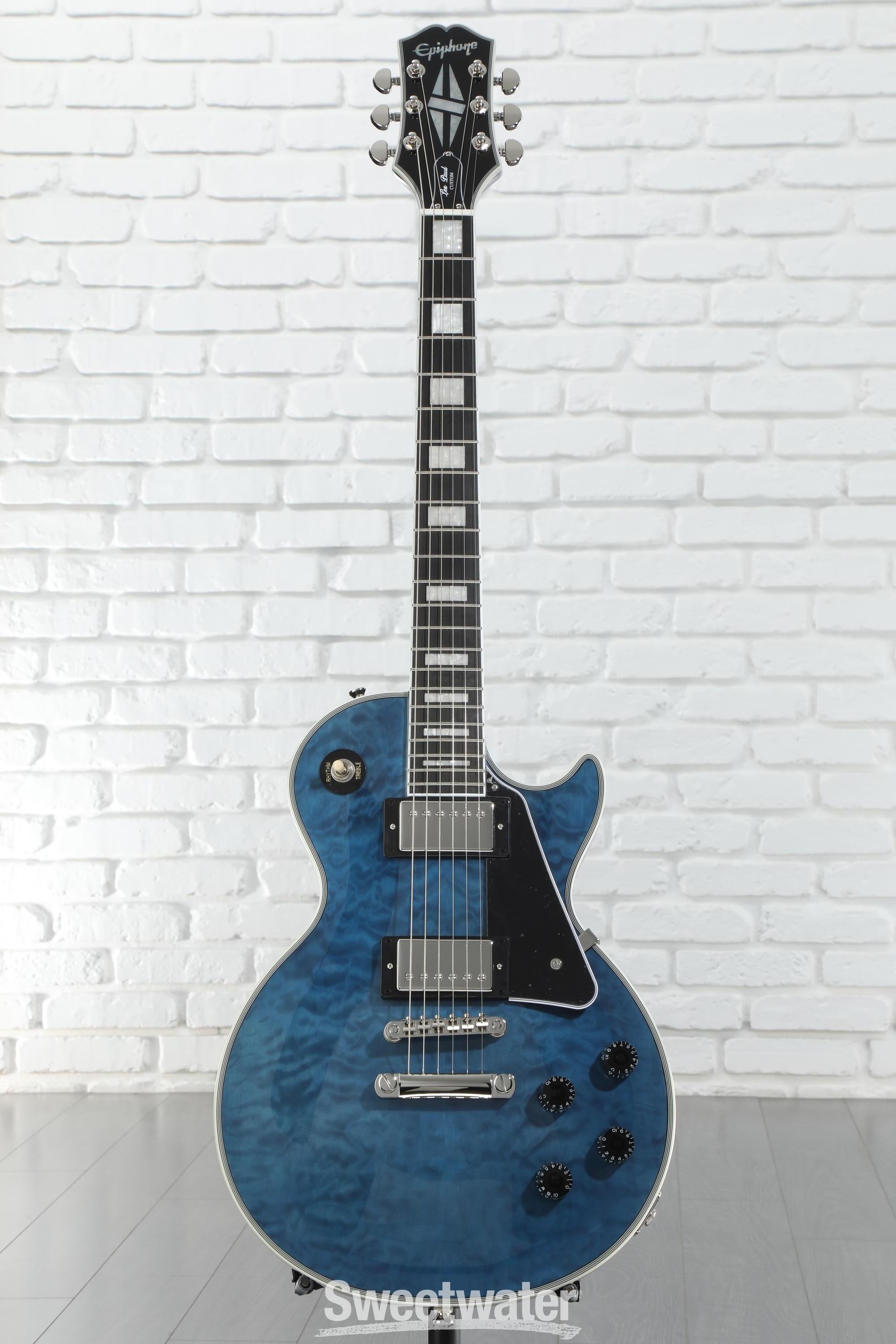 Epiphone Les Paul Custom Quilt Viper Blue Japan Limited