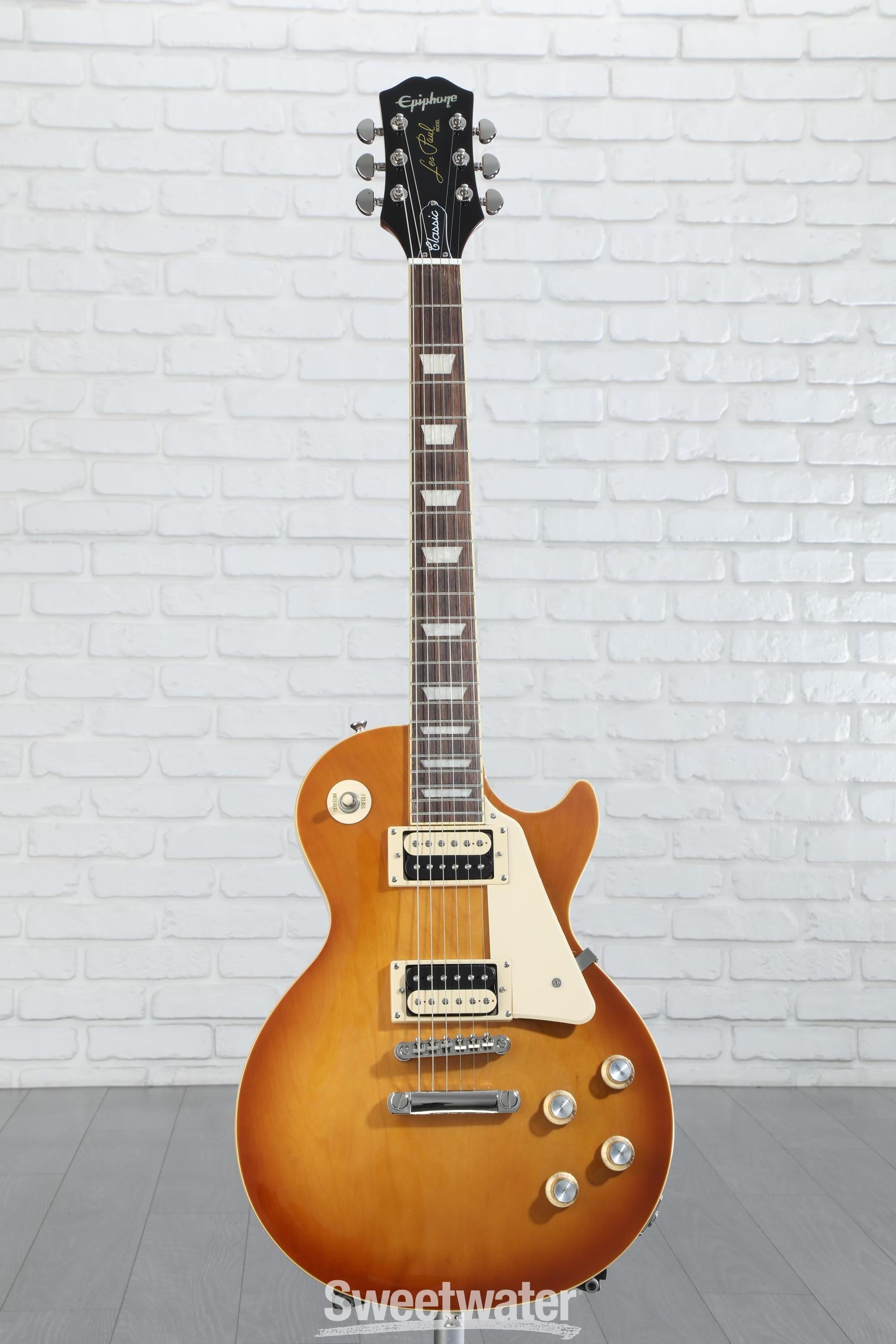 Epiphone Les Paul Classic Electric Guitar - Honey Burst Reviews | Sweetwater