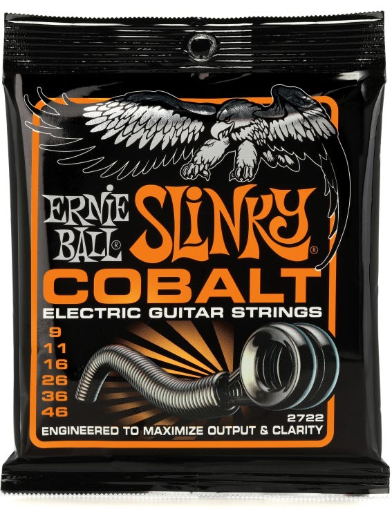 Ernie Ball 2722 Hybrid Slinky Cobalt Electric Guitar Strings - .009-.046