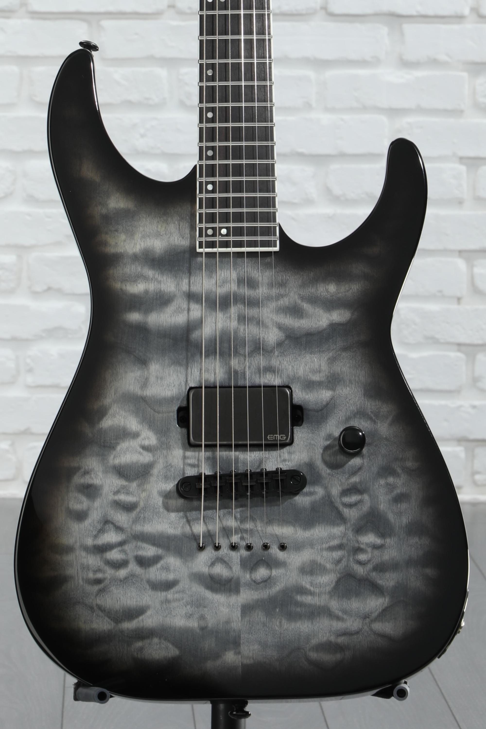 ESP LTD M-1001 NT Electric Guitar - Charcoal Burst | Sweetwater