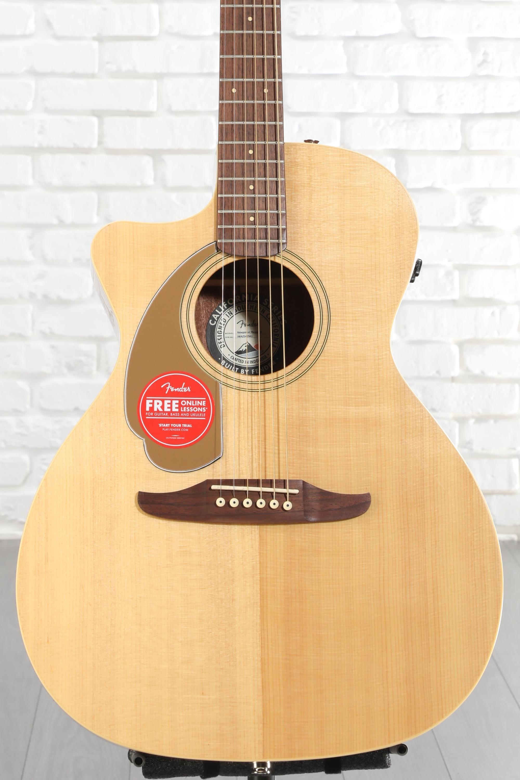 Fender Newporter Player Left-handed Acoustic-electric Guitar