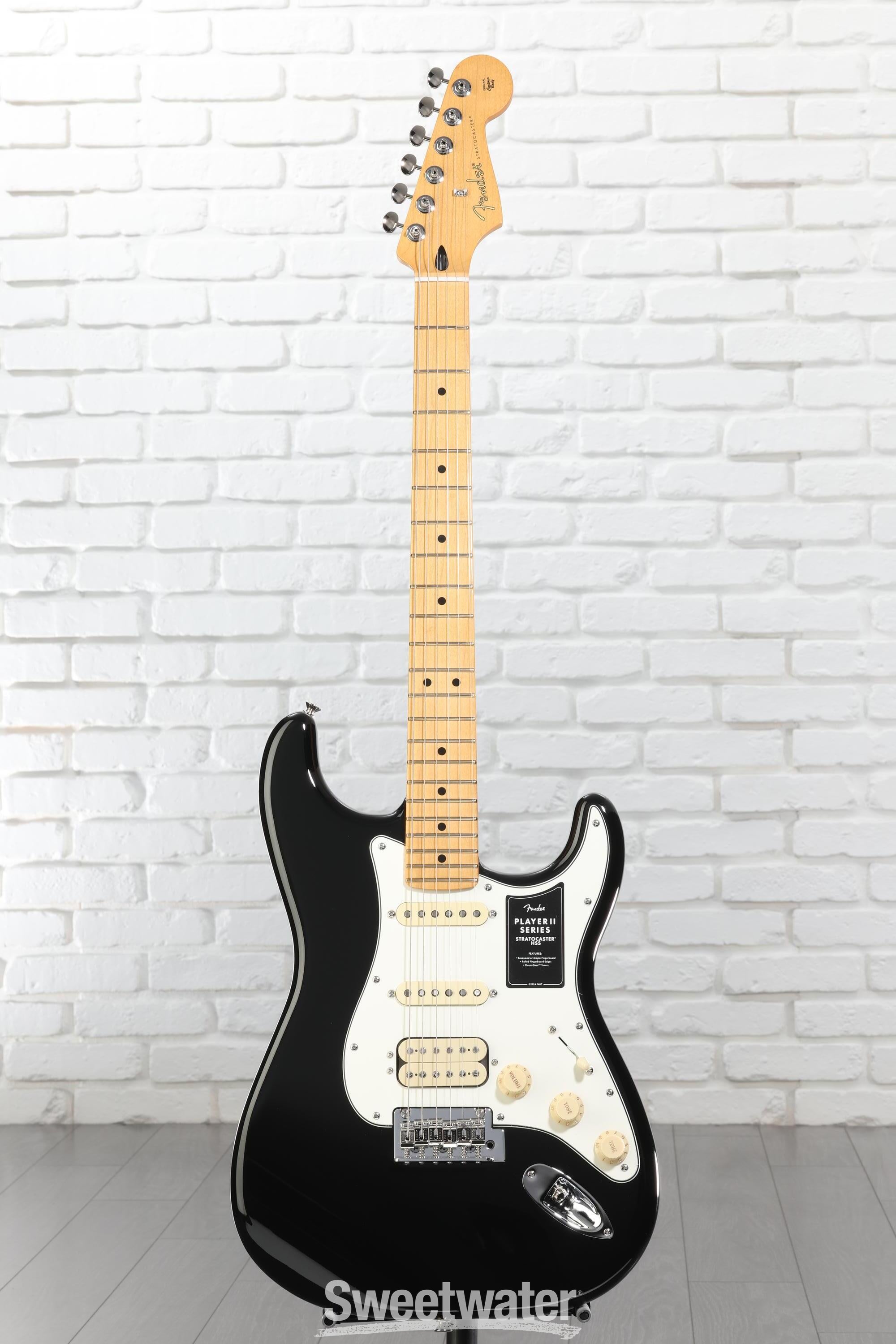 Fender Player II Stratocaster HSS Electric Guitar - Black with