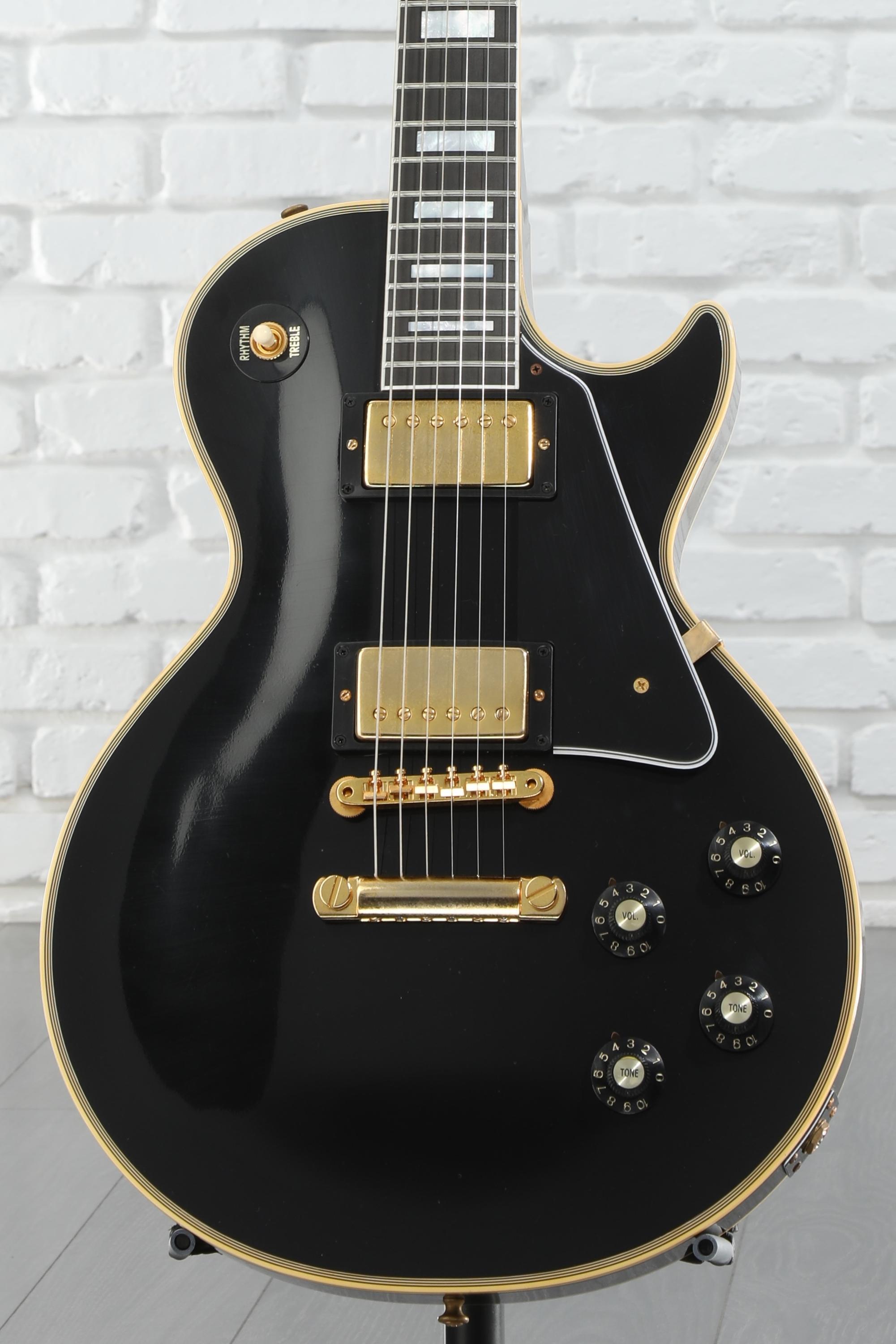 ギター Gibson Custom Shop Murphy Lab 1968 70th Gibson Custom 1968 Les Paul Custom Reissue Electric Guitar