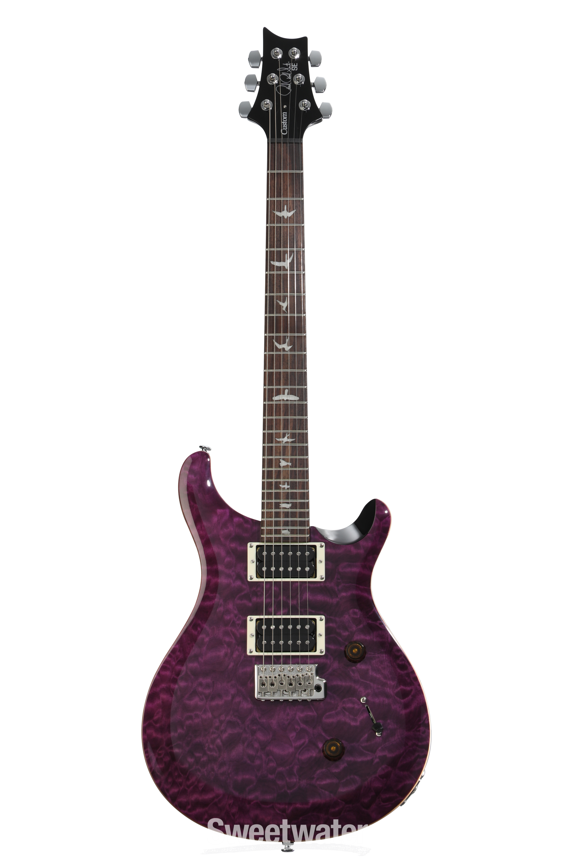 PRS SE Custom 24 Electric Guitar - Amethyst, Sweetwater Exclusive