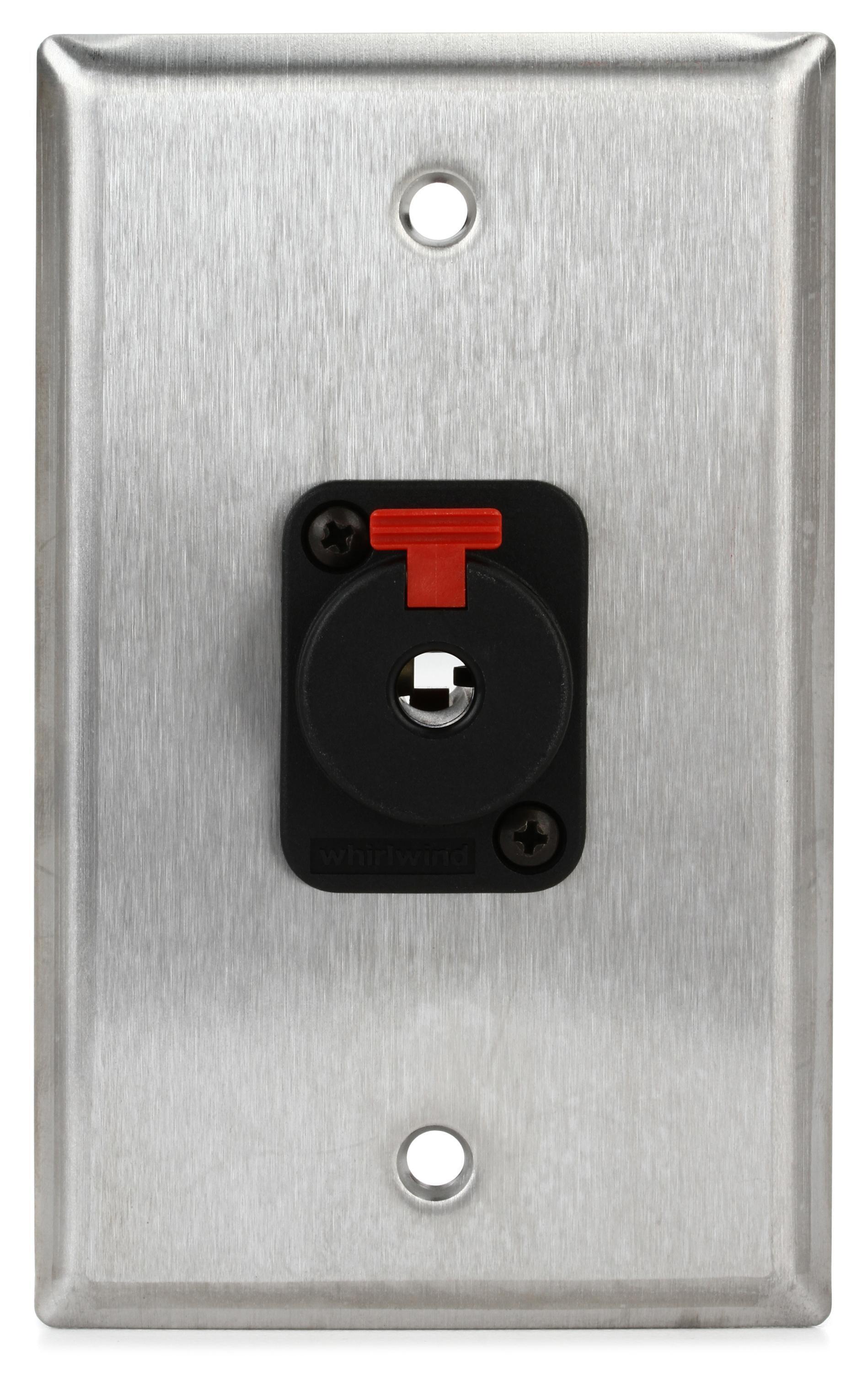 Whirlwind WP1/1QW Single Gang Stainless Steel Wall Plate