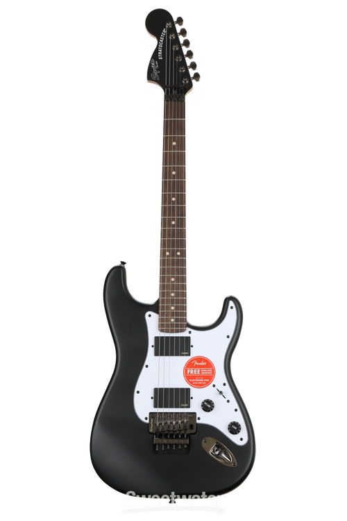 Squier Contemporary Active Stratocaster HH - Flat Black | Sweetwater